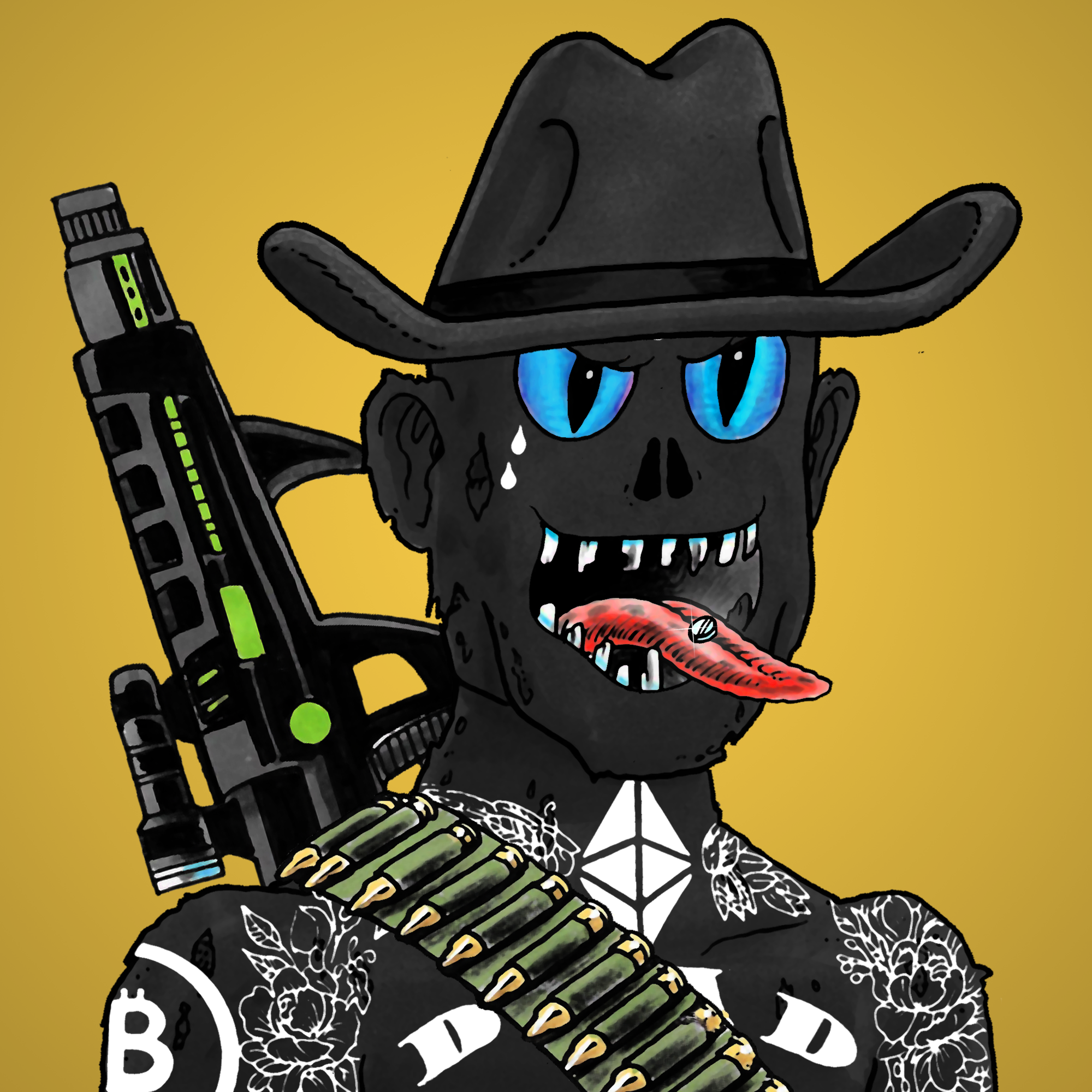 George Trosley - Jungle Freaks - Jungle Freak 9877 - NFT # 9877