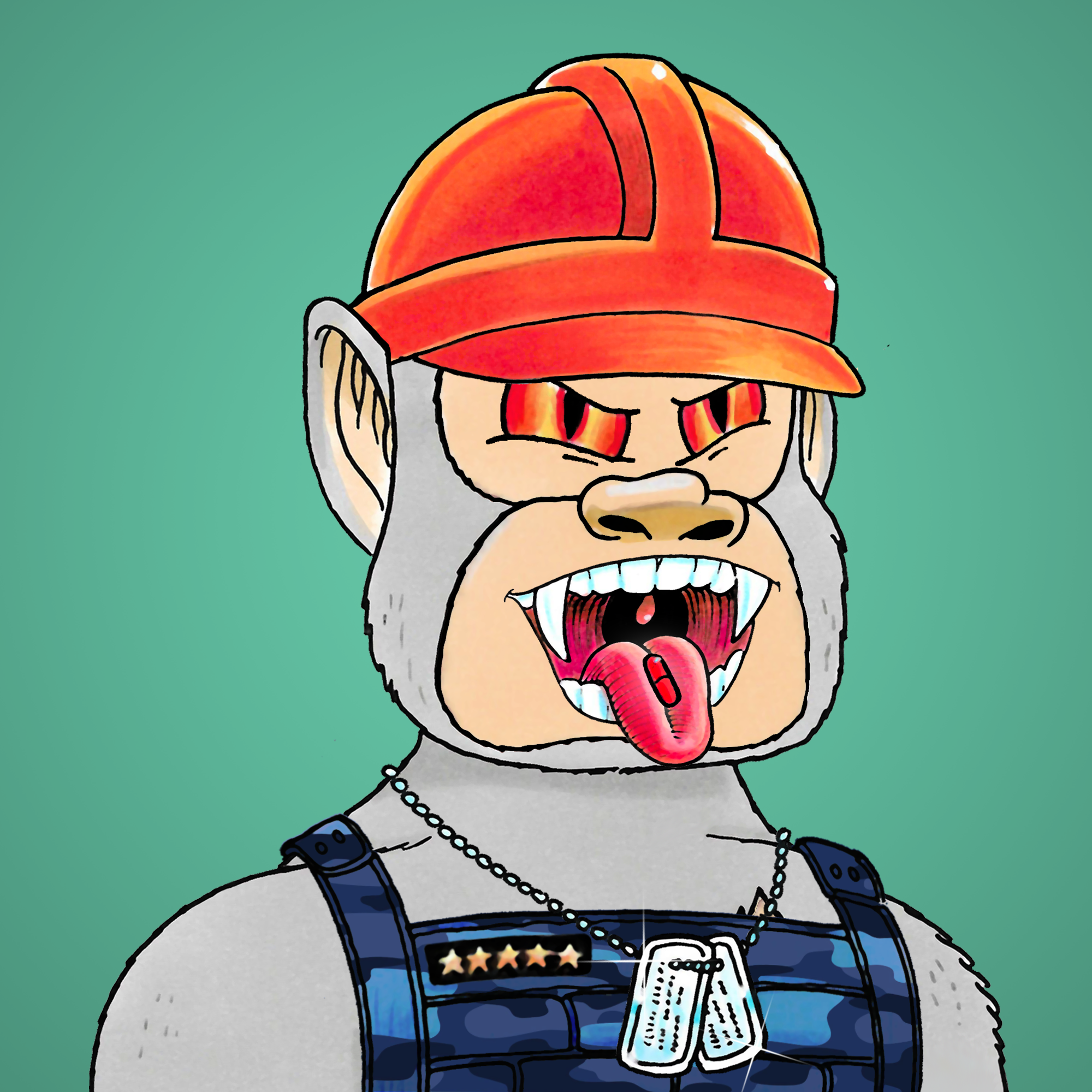 George Trosley - Jungle Freaks - Jungle Freak 988 - NFT # 988