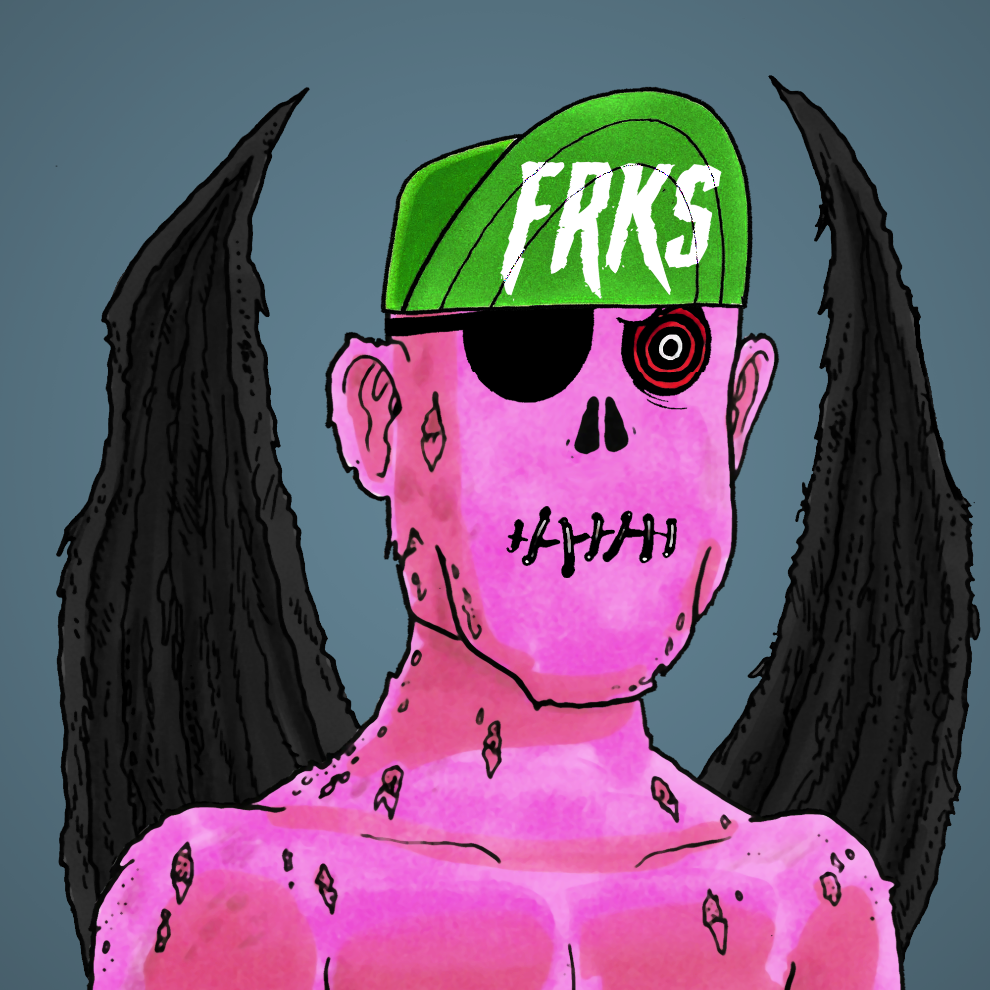 George Trosley - Jungle Freaks - Jungle Freak 9890 - NFT # 9890