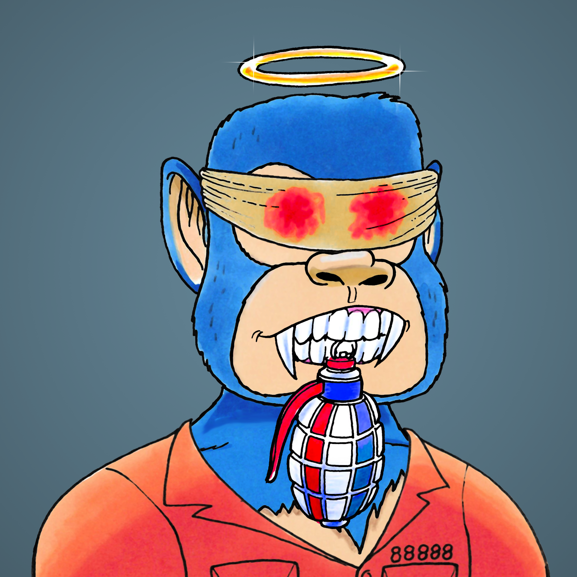 George Trosley - Jungle Freaks - Jungle Freak 9896 - NFT # 9896