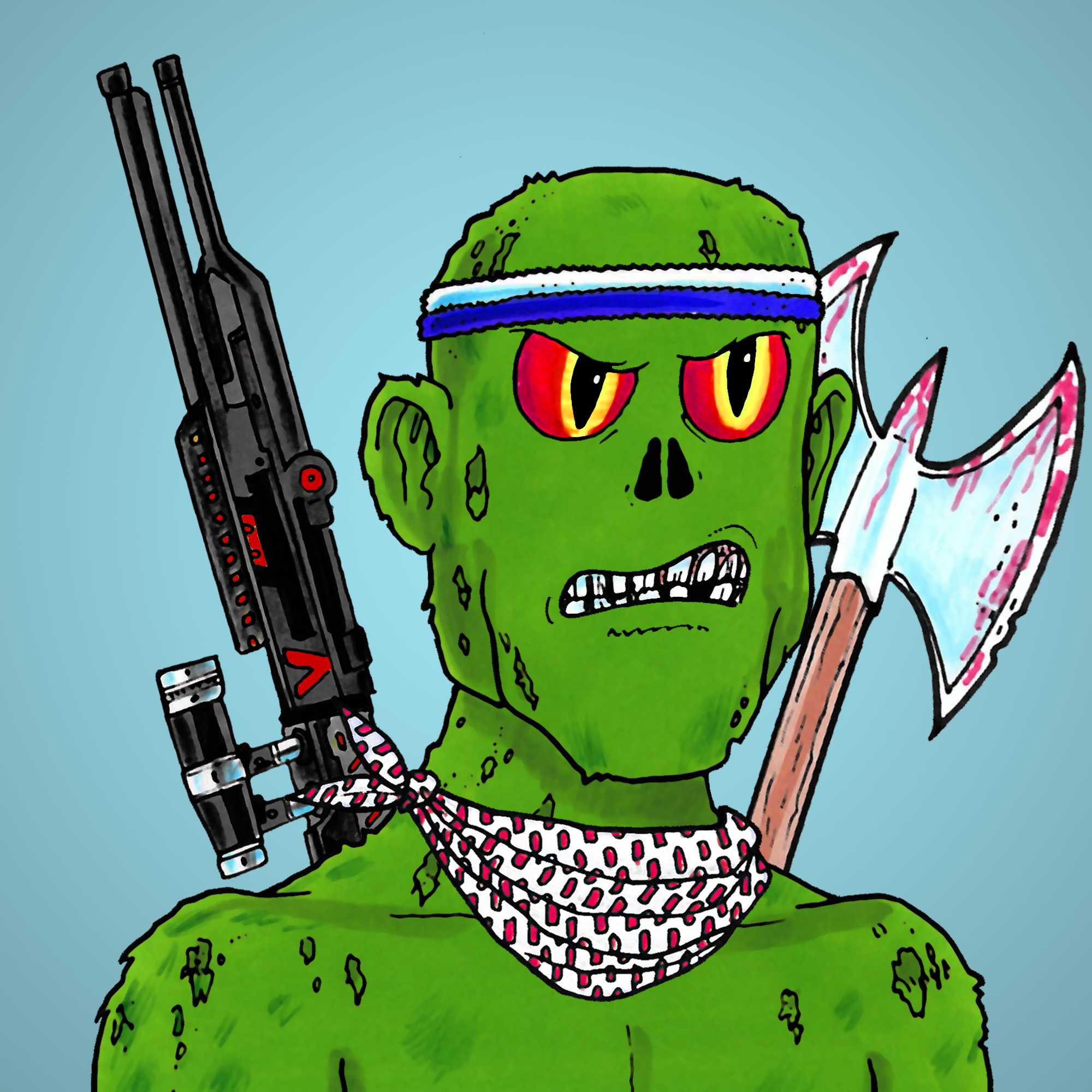 George Trosley - Jungle Freaks - Jungle Freak 9905 - NFT # 9905