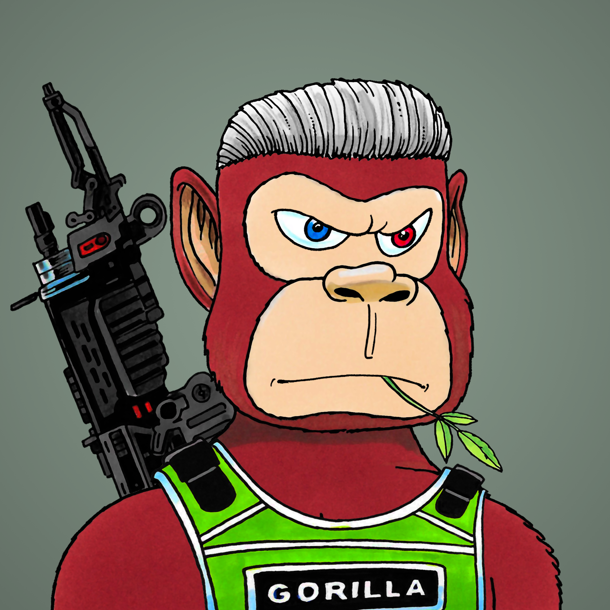 George Trosley - Jungle Freaks - Jungle Freak 9907 - NFT # 9907