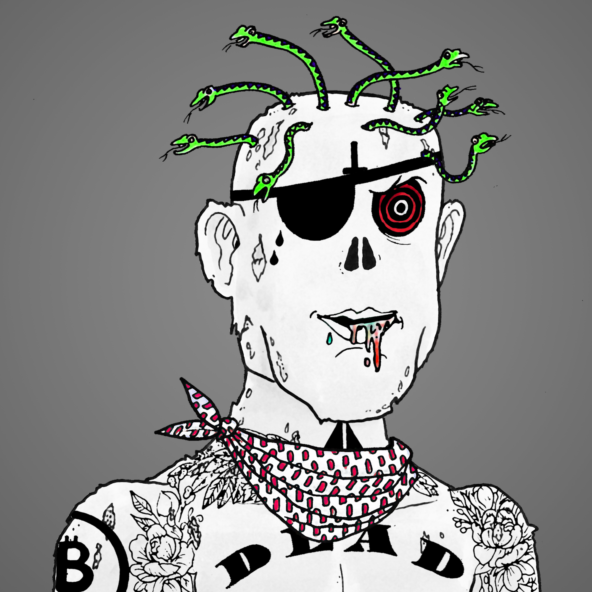 George Trosley - Jungle Freaks - Jungle Freak 9908 - NFT # 9908