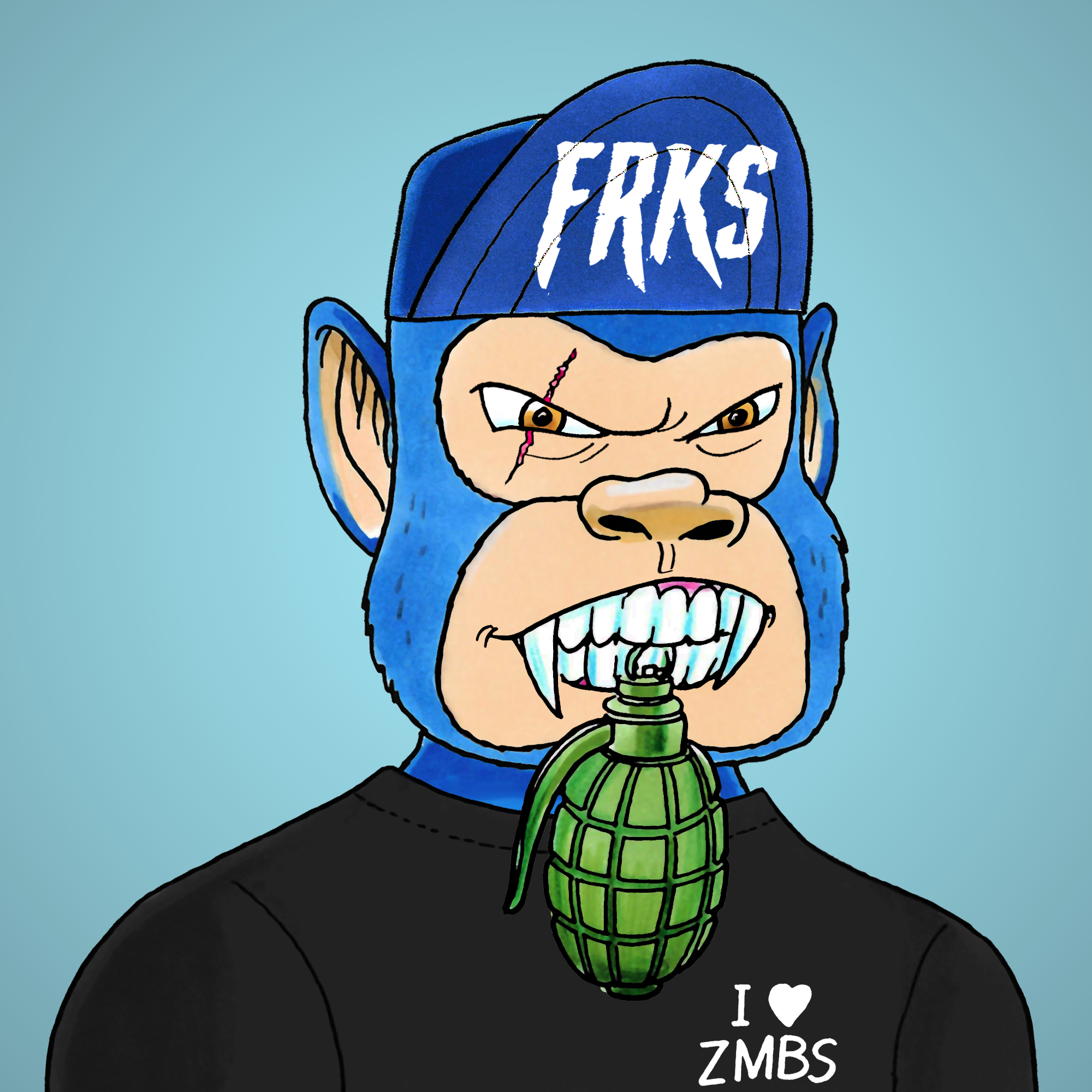 George Trosley - Jungle Freaks - Jungle Freak 9916 - NFT # 9916