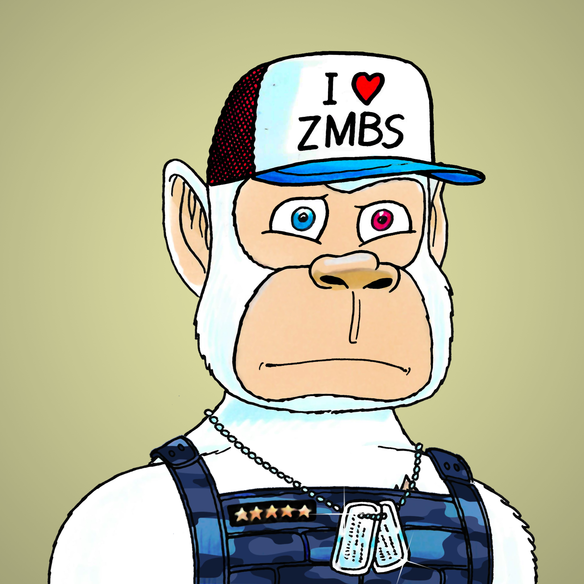 George Trosley - Jungle Freaks - Jungle Freak 9917 - NFT # 9917