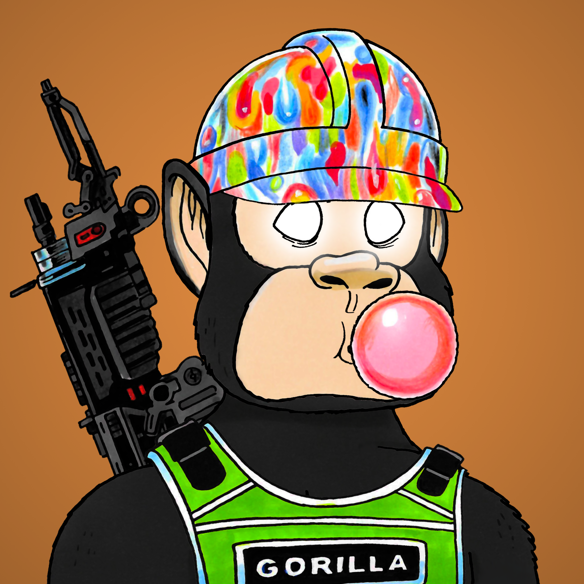 George Trosley - Jungle Freaks - Jungle Freak 9918 - NFT # 9918