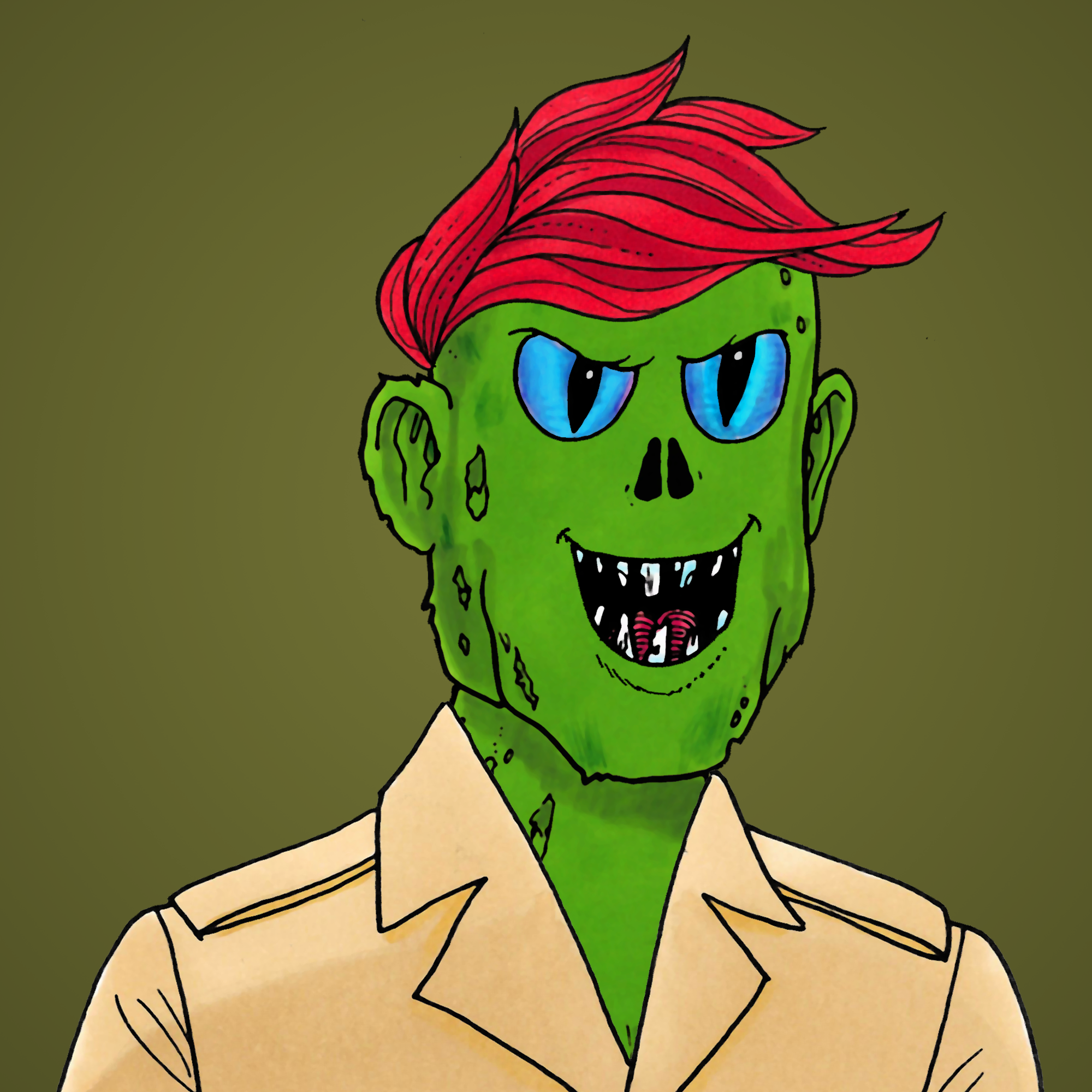 George Trosley - Jungle Freaks - Jungle Freak 9922 - NFT # 9922