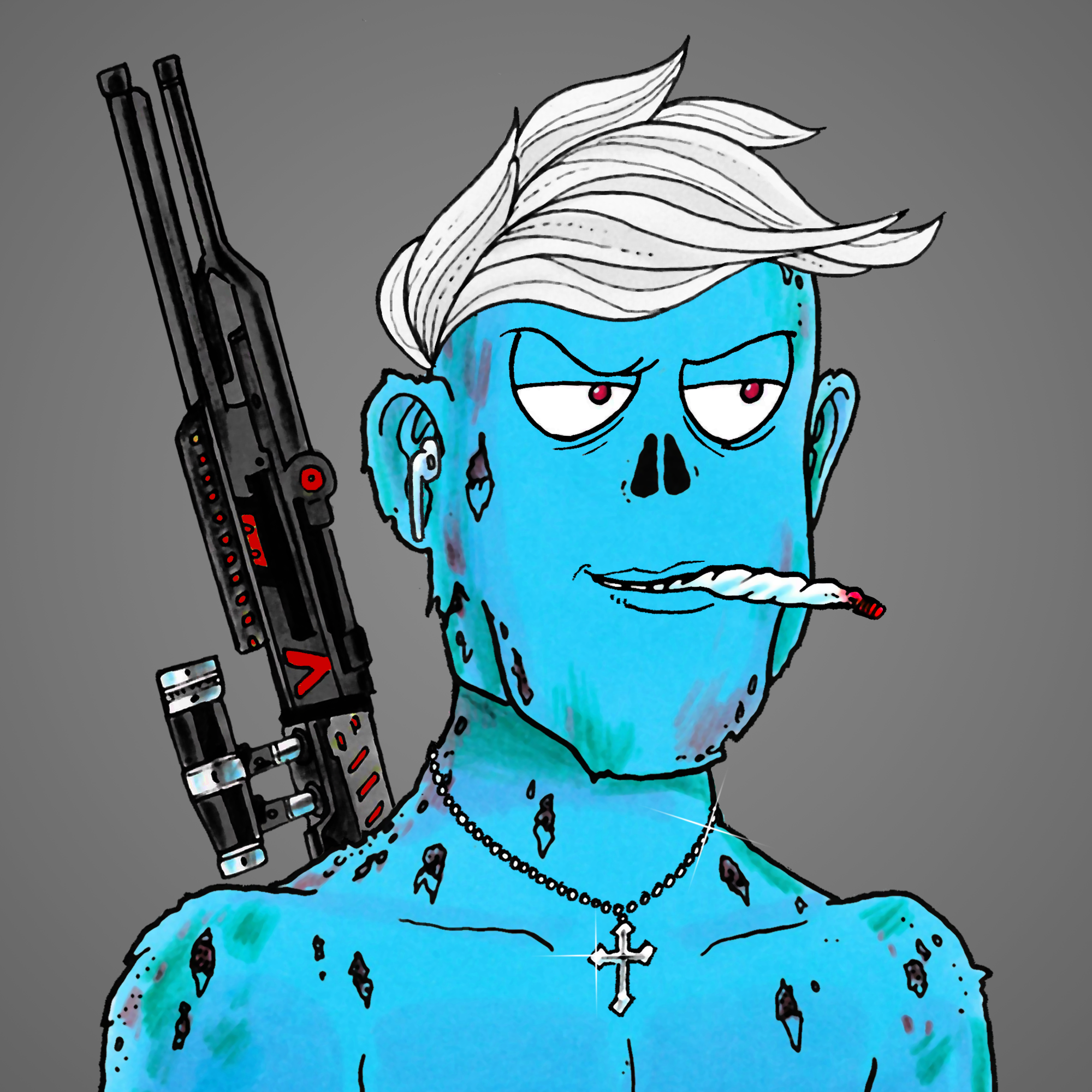 George Trosley - Jungle Freaks - Jungle Freak 9923 - NFT # 9923