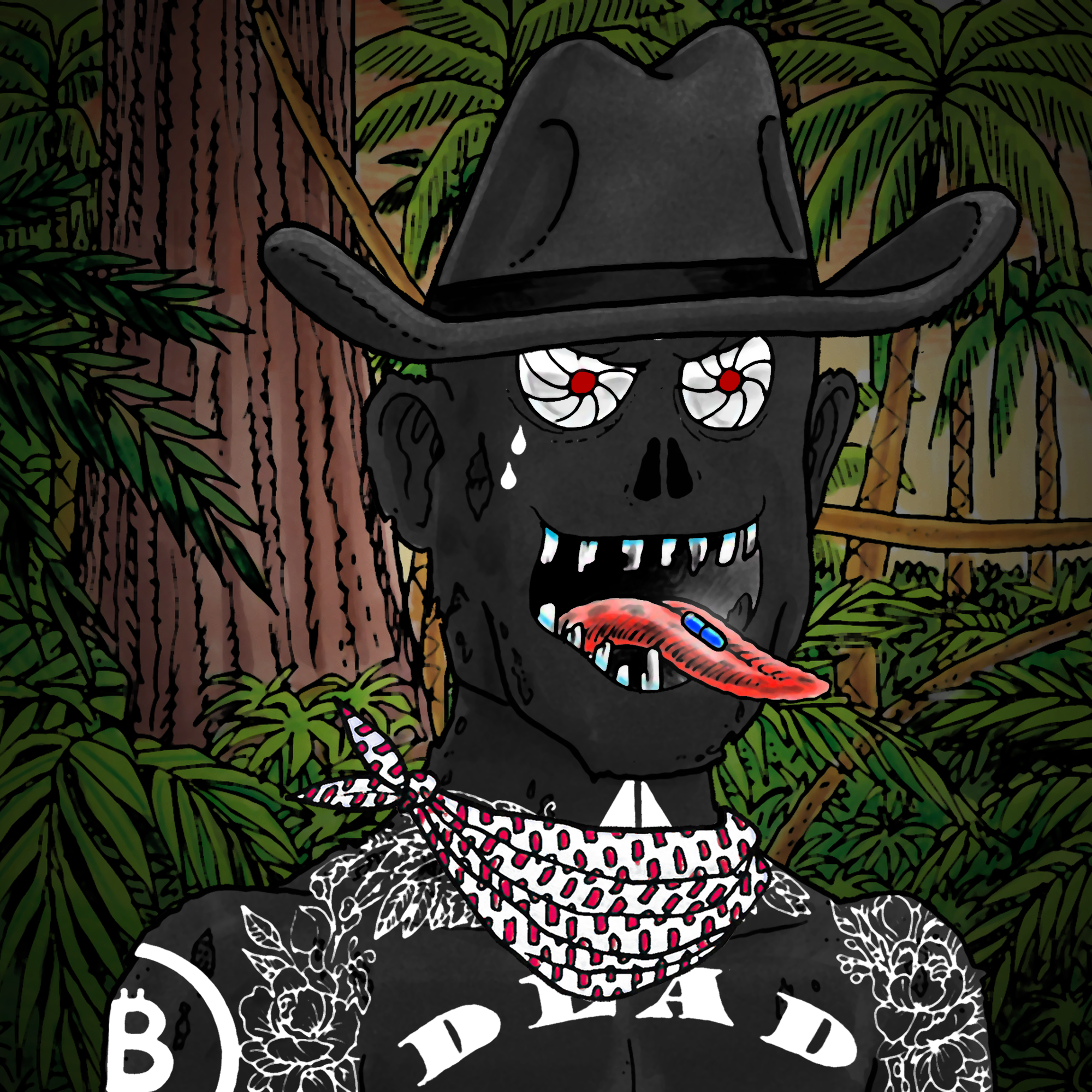 George Trosley - Jungle Freaks - Jungle Freak 9928 - NFT # 9928