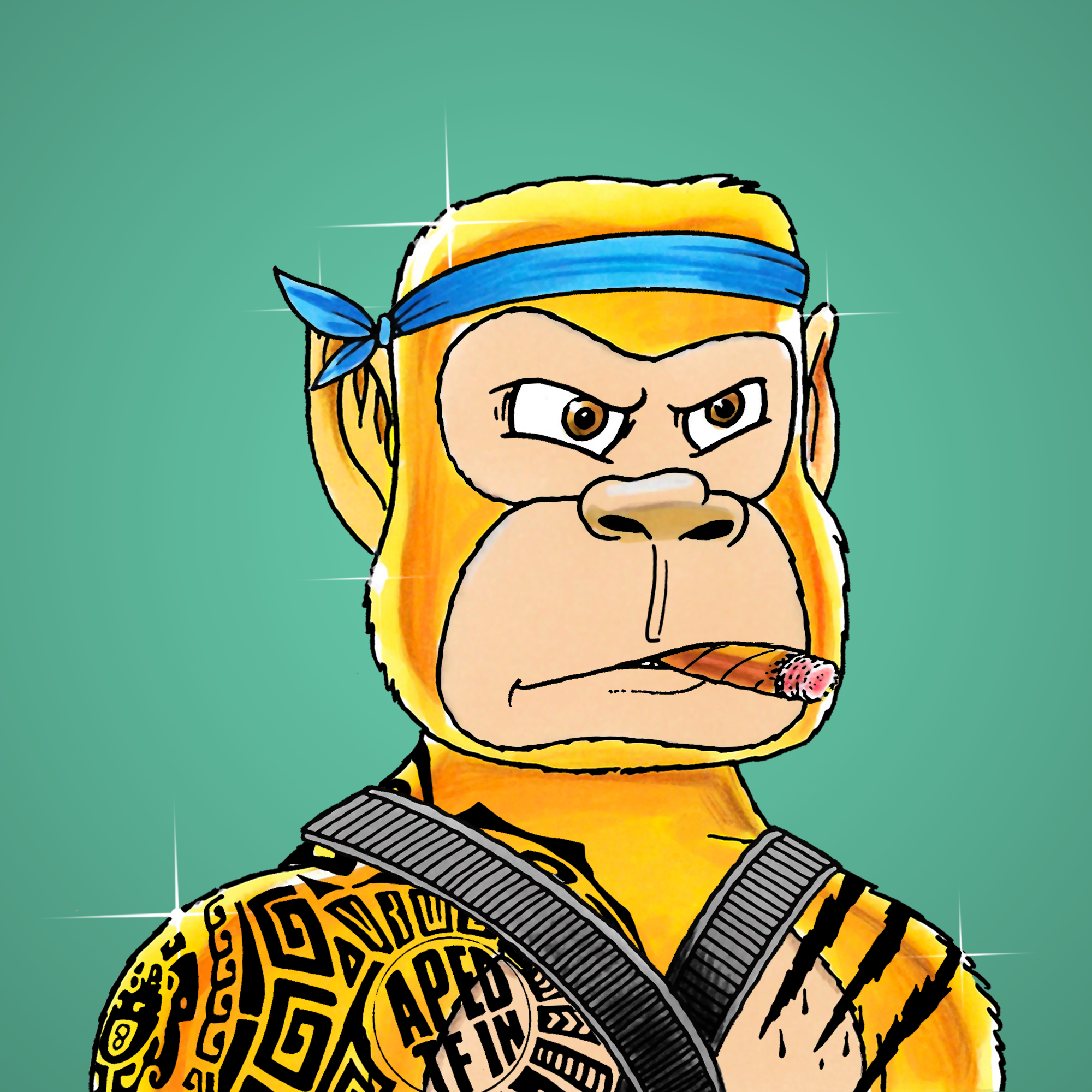 George Trosley - Jungle Freaks - Jungle Freak 9932 - NFT # 9932