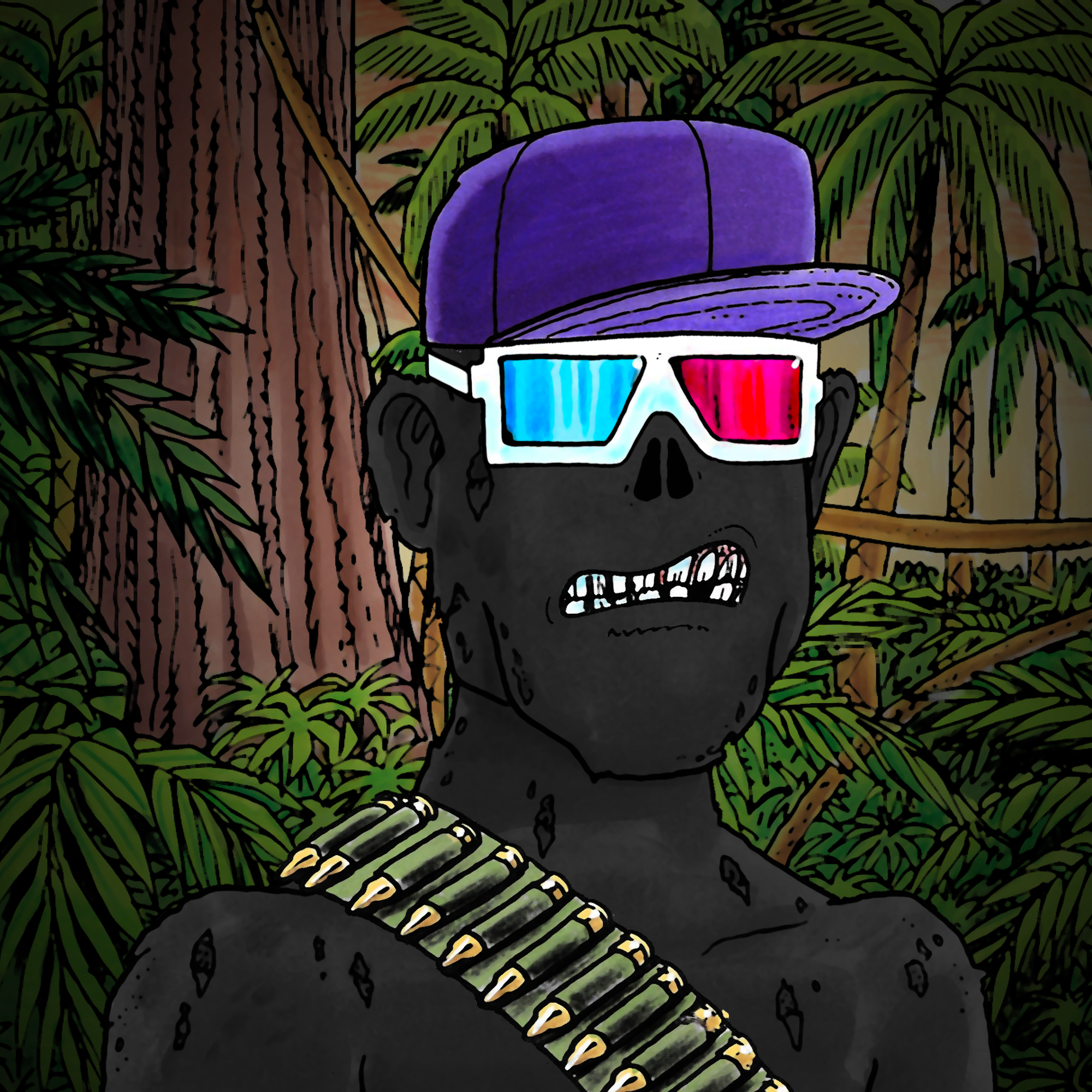 George Trosley - Jungle Freaks - Jungle Freak 9934 - NFT # 9934