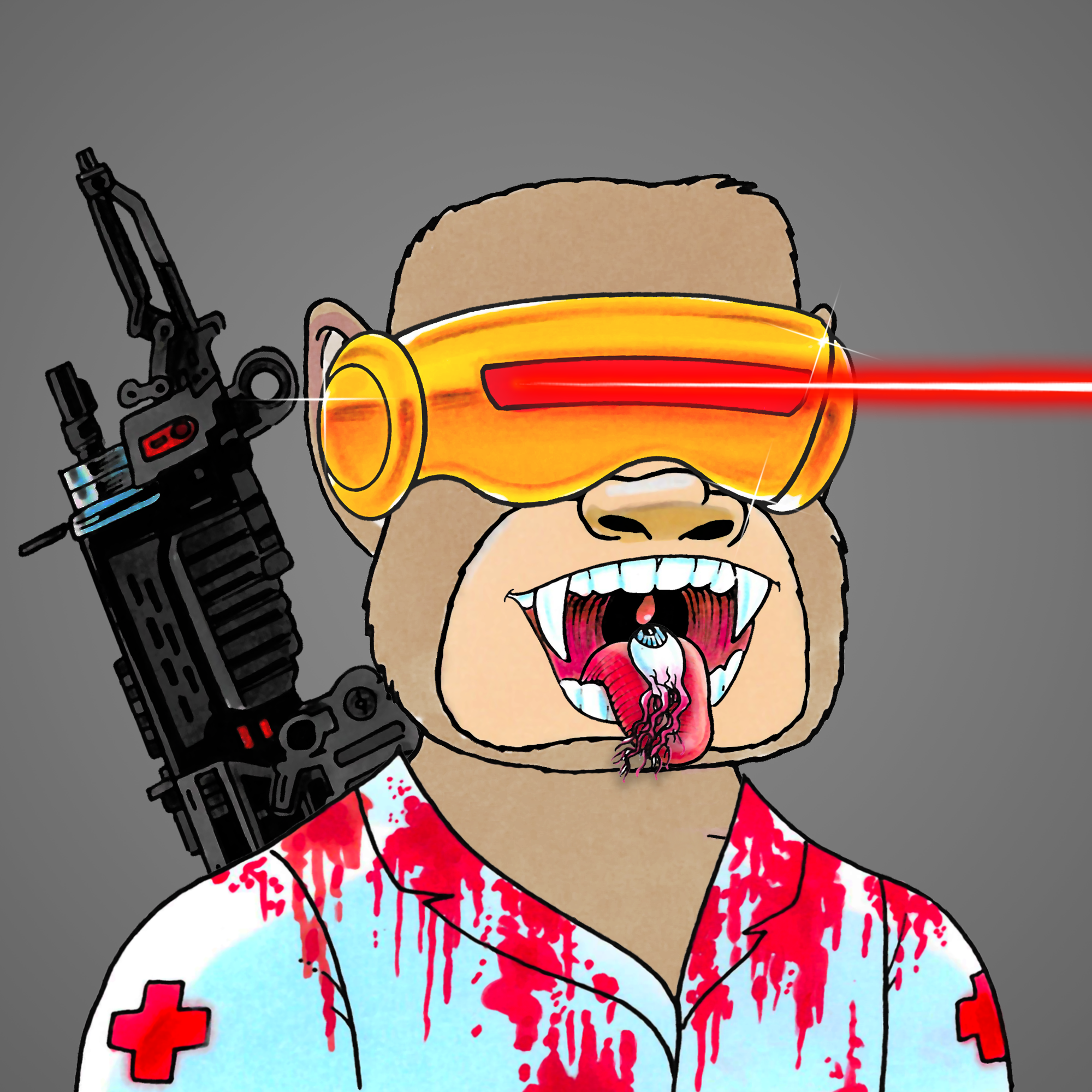 George Trosley - Jungle Freaks - Jungle Freak 9940 - NFT # 9940