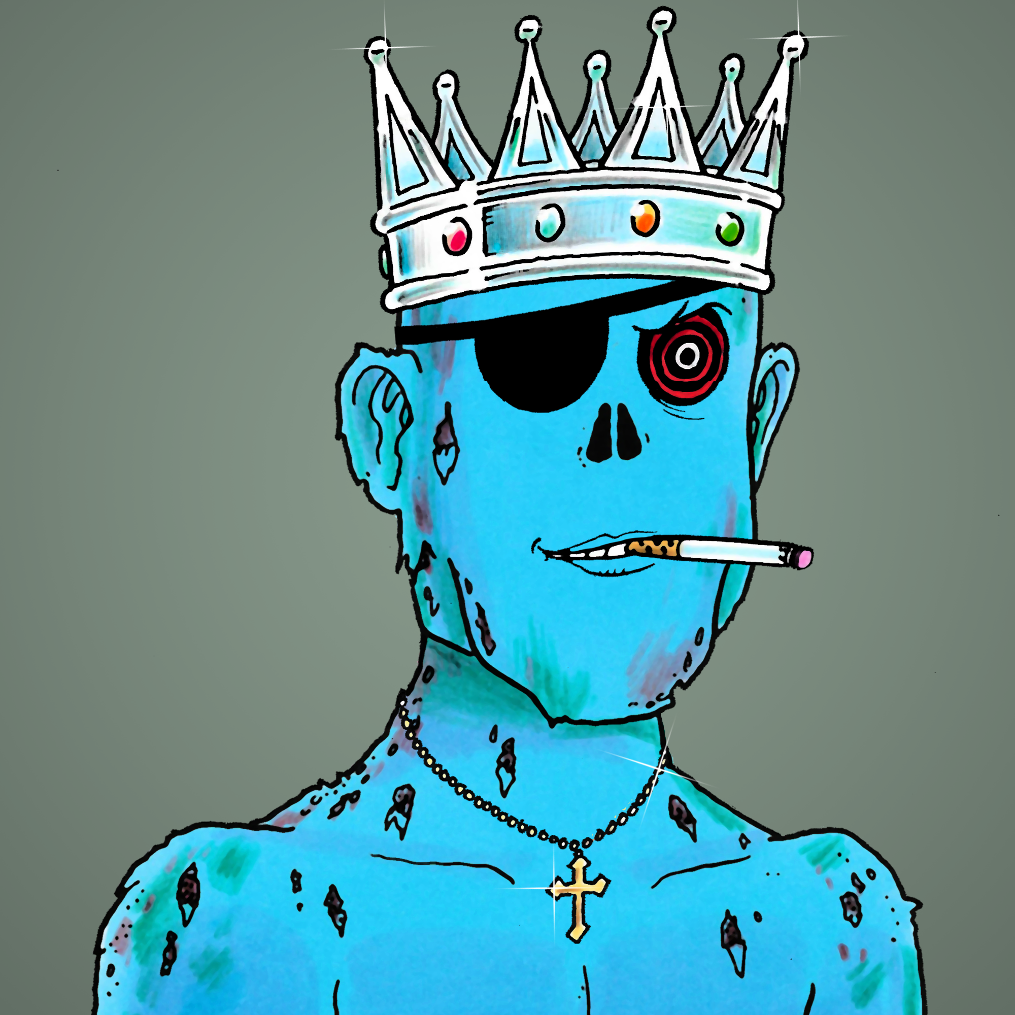 George Trosley - Jungle Freaks - Jungle Freak 9946 - NFT # 9946