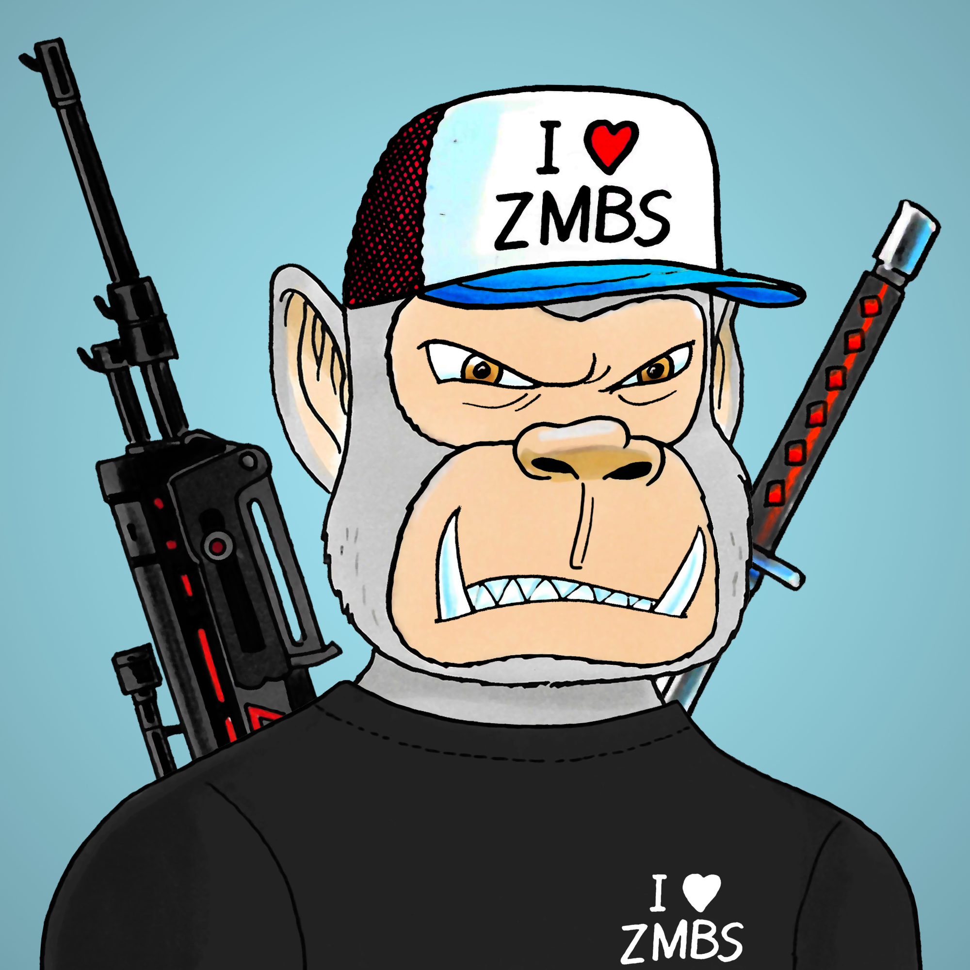 George Trosley - Jungle Freaks - Jungle Freak 9966 - NFT # 9966