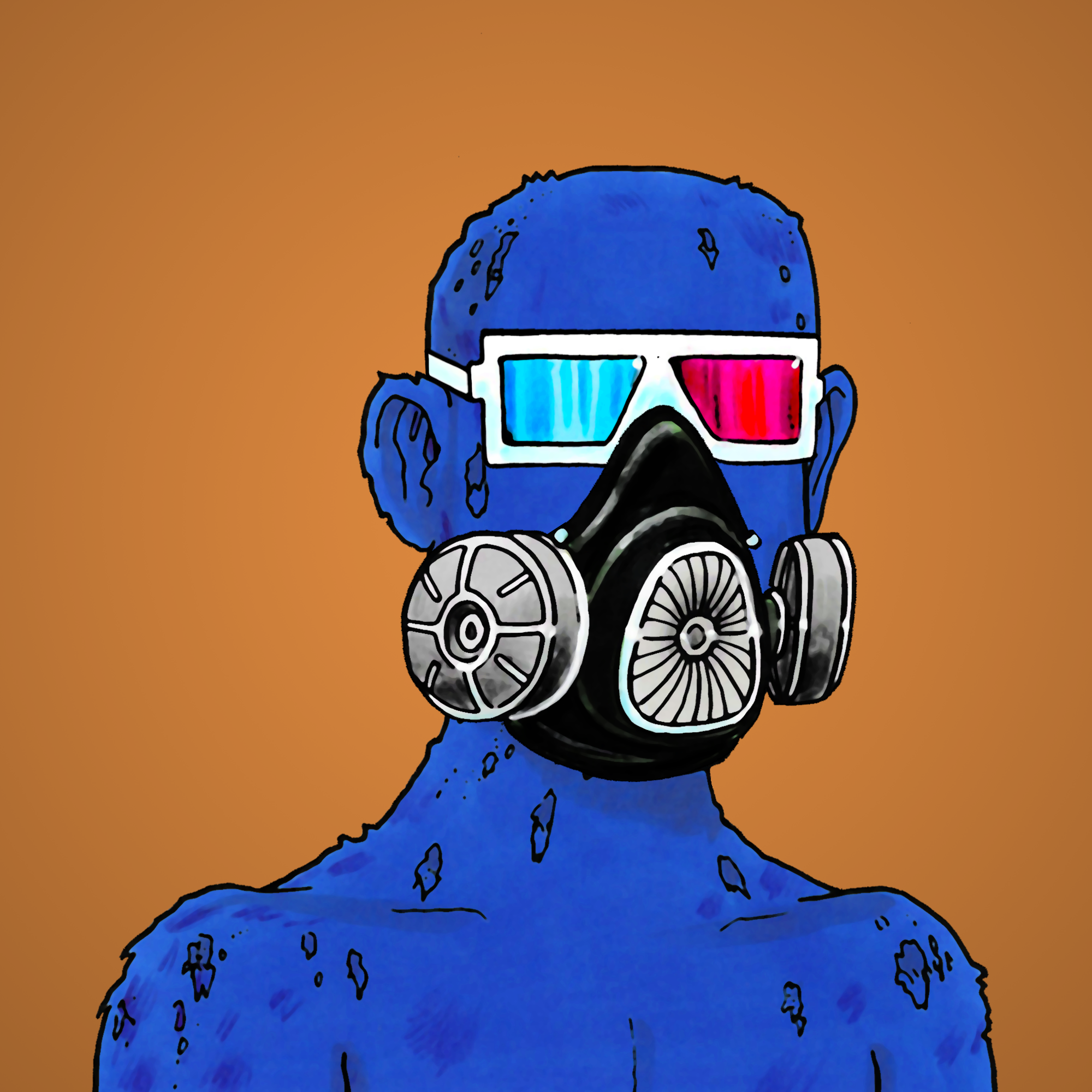 George Trosley - Jungle Freaks - Jungle Freak 9972 - NFT # 9972