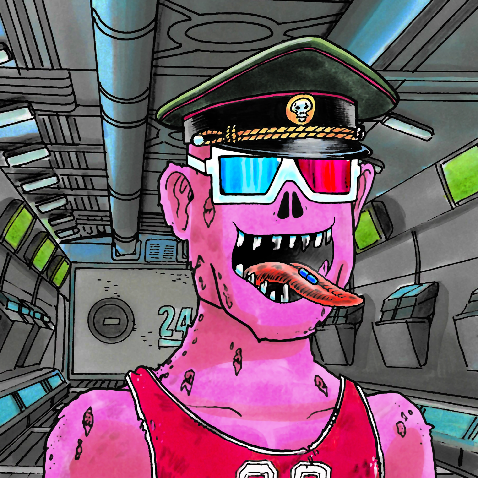 George Trosley - Jungle Freaks - Jungle Freak 9982 - NFT # 9982