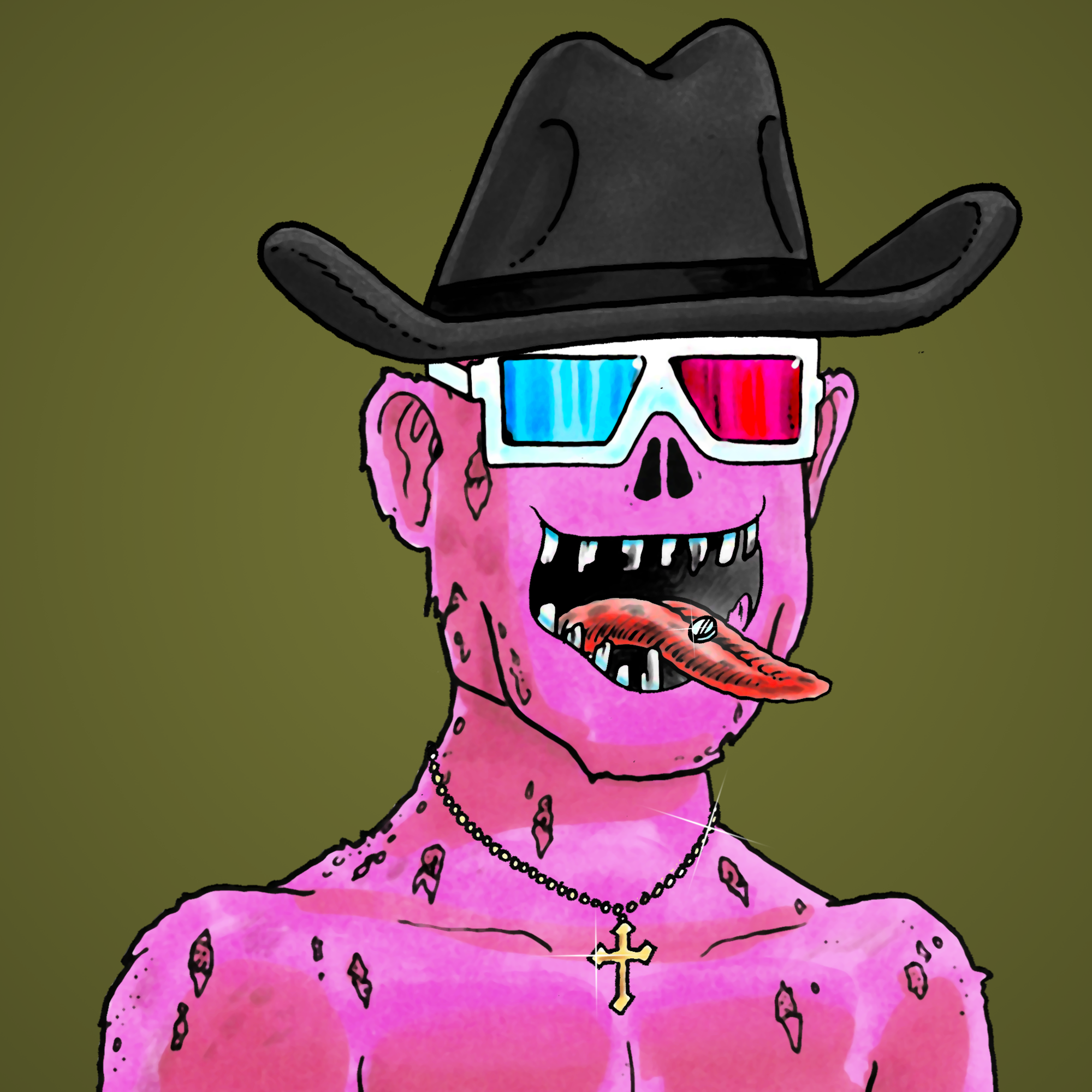 George Trosley - Jungle Freaks - Jungle Freak 9985 - NFT # 9985