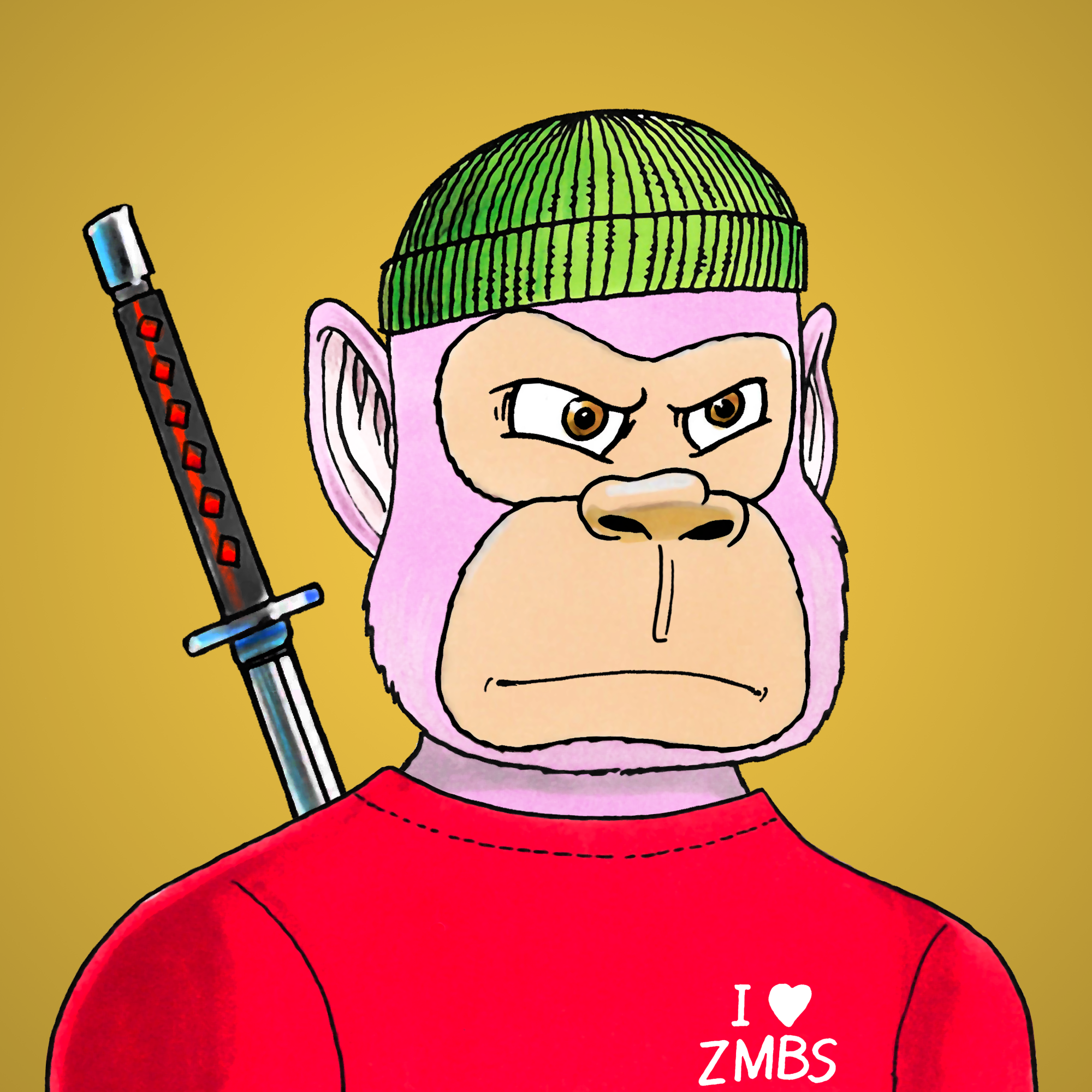 George Trosley - Jungle Freaks - Jungle Freak 9988 - NFT # 9988