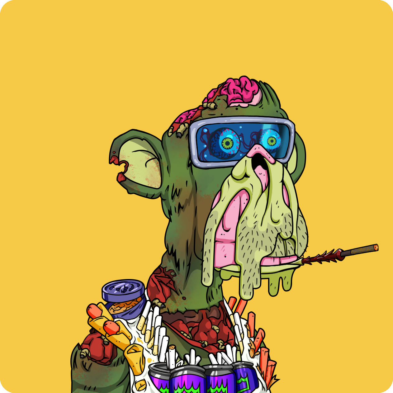 Yuga Labs - Mutant Ape Yacht Club - NFT # 3527