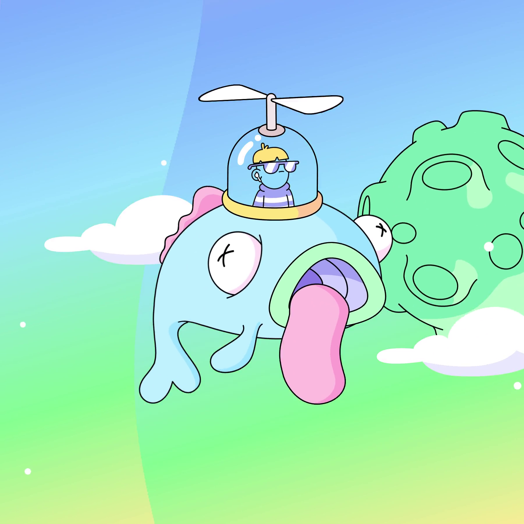 The Doodles Founders - Space Doodles - Space Doodle #9724 - NFT # 9724