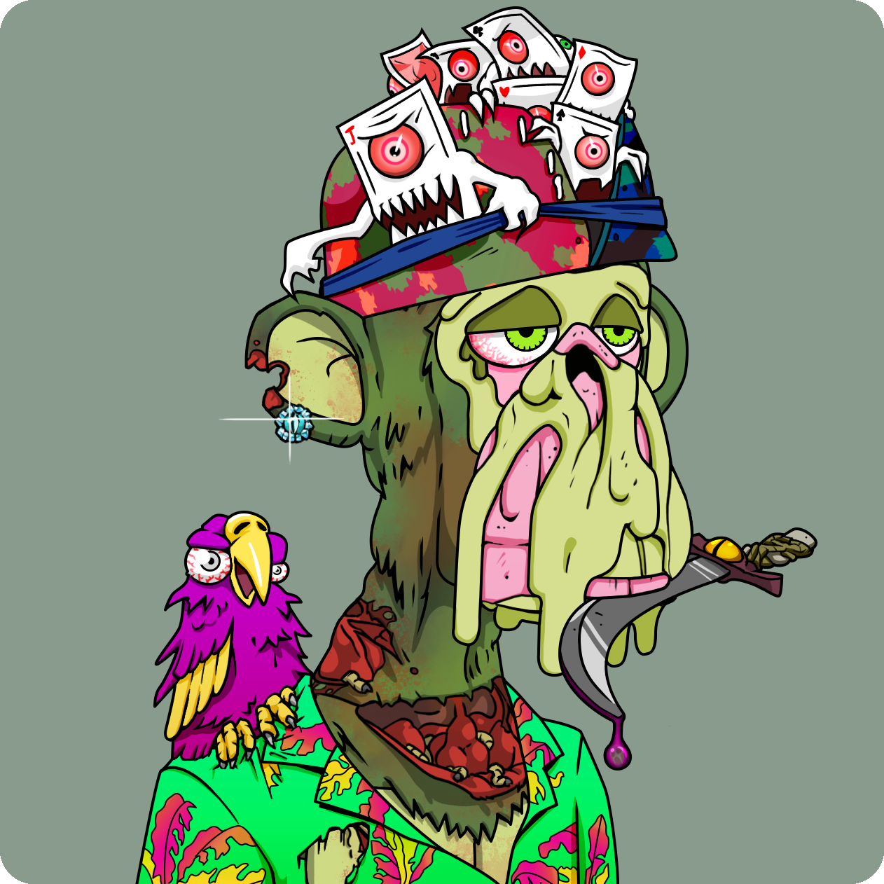 Yuga Labs - Mutant Ape Yacht Club - NFT # 866