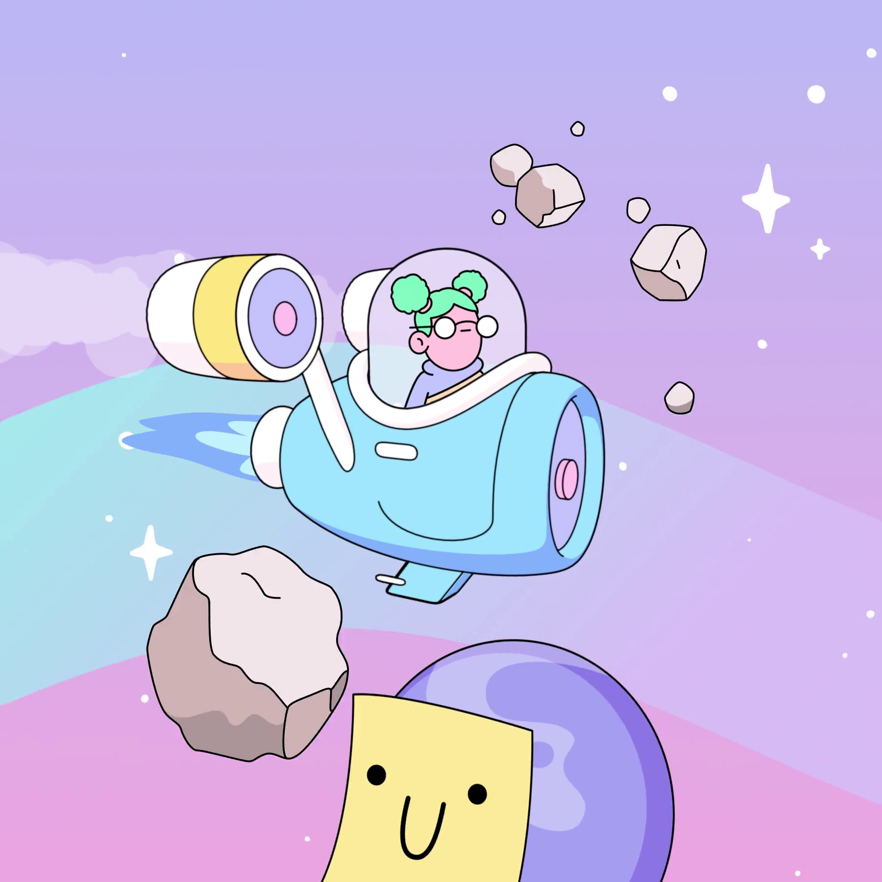 The Doodles Founders - Space Doodles - Space Doodle #9802 - NFT # 9802