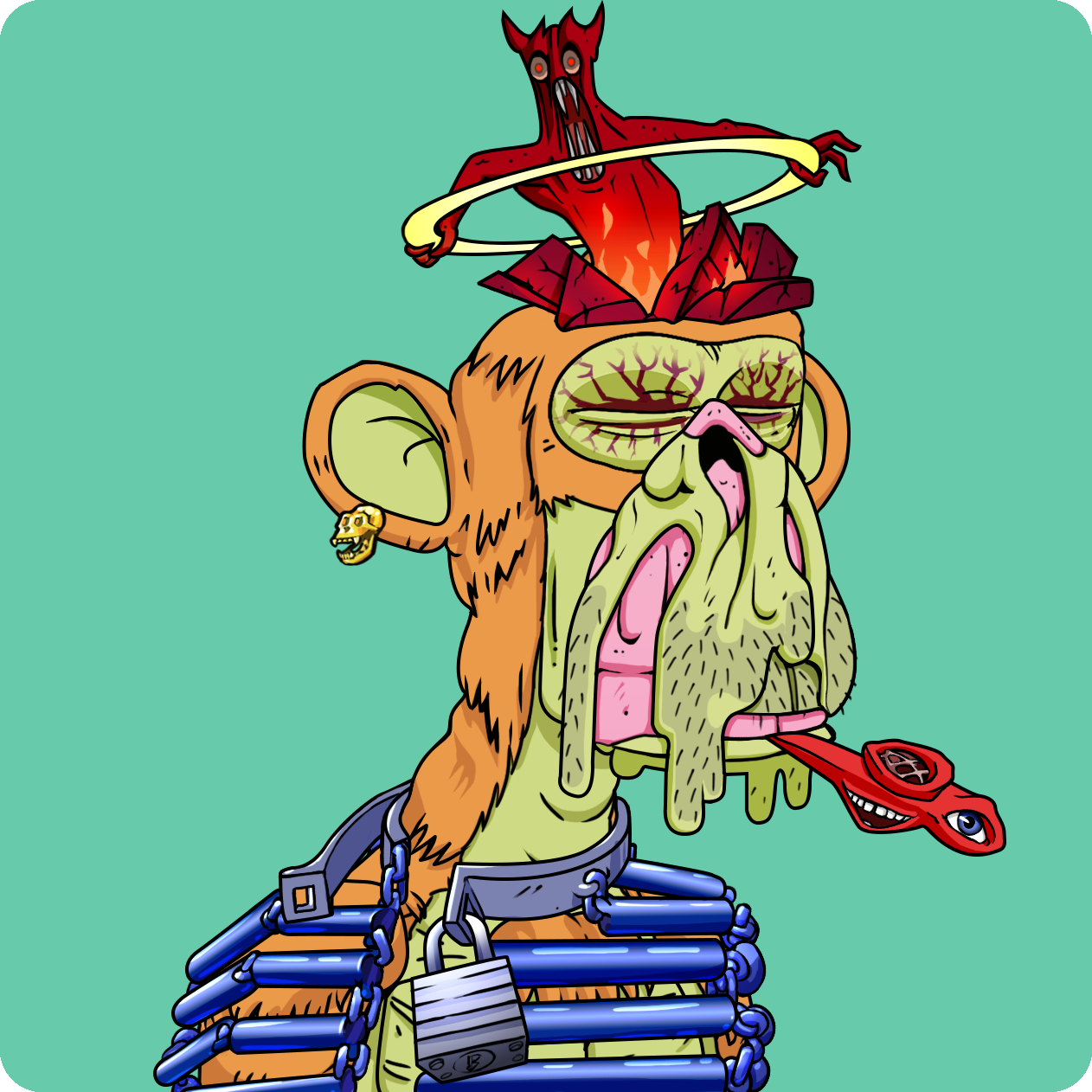 Yuga Labs - Mutant Ape Yacht Club - NFT # 186