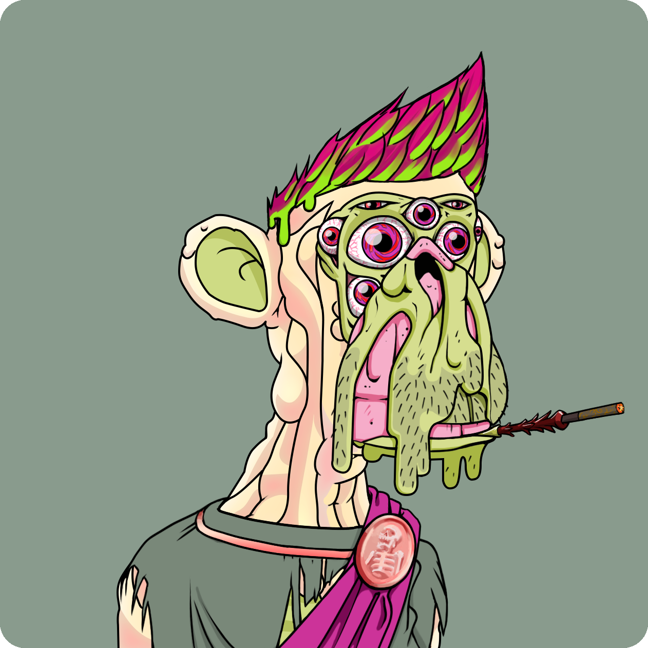 Yuga Labs - Mutant Ape Yacht Club - NFT # 6604