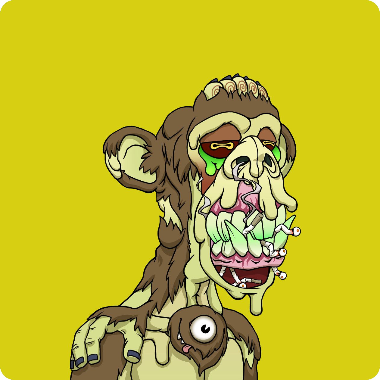 Yuga Labs - Mutant Ape Yacht Club - NFT # 2481