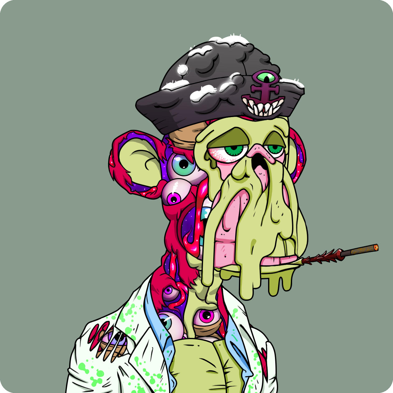 Yuga Labs - Mutant Ape Yacht Club - NFT # 4744