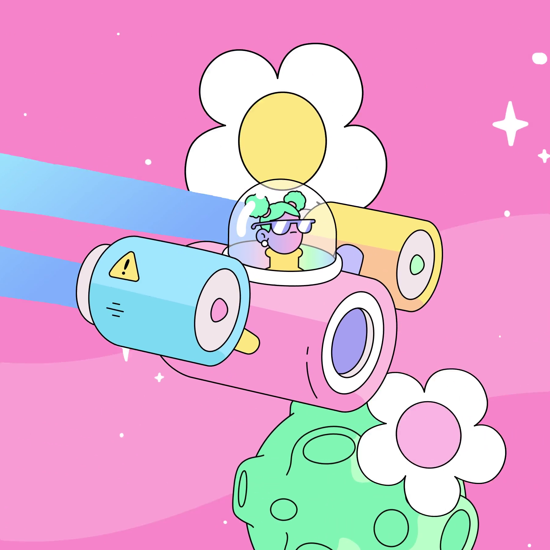 The Doodles Founders - Space Doodles - Space Doodle #102 - NFT # 102