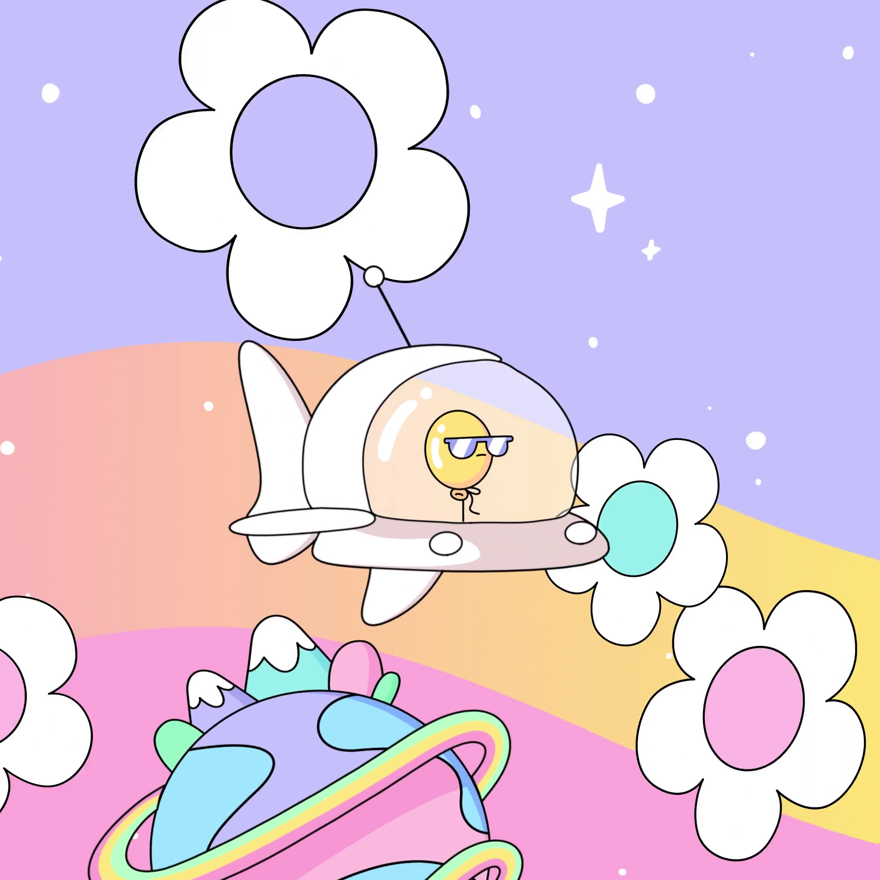 The Doodles Founders - Space Doodles - Space Doodle #47 - NFT # 47