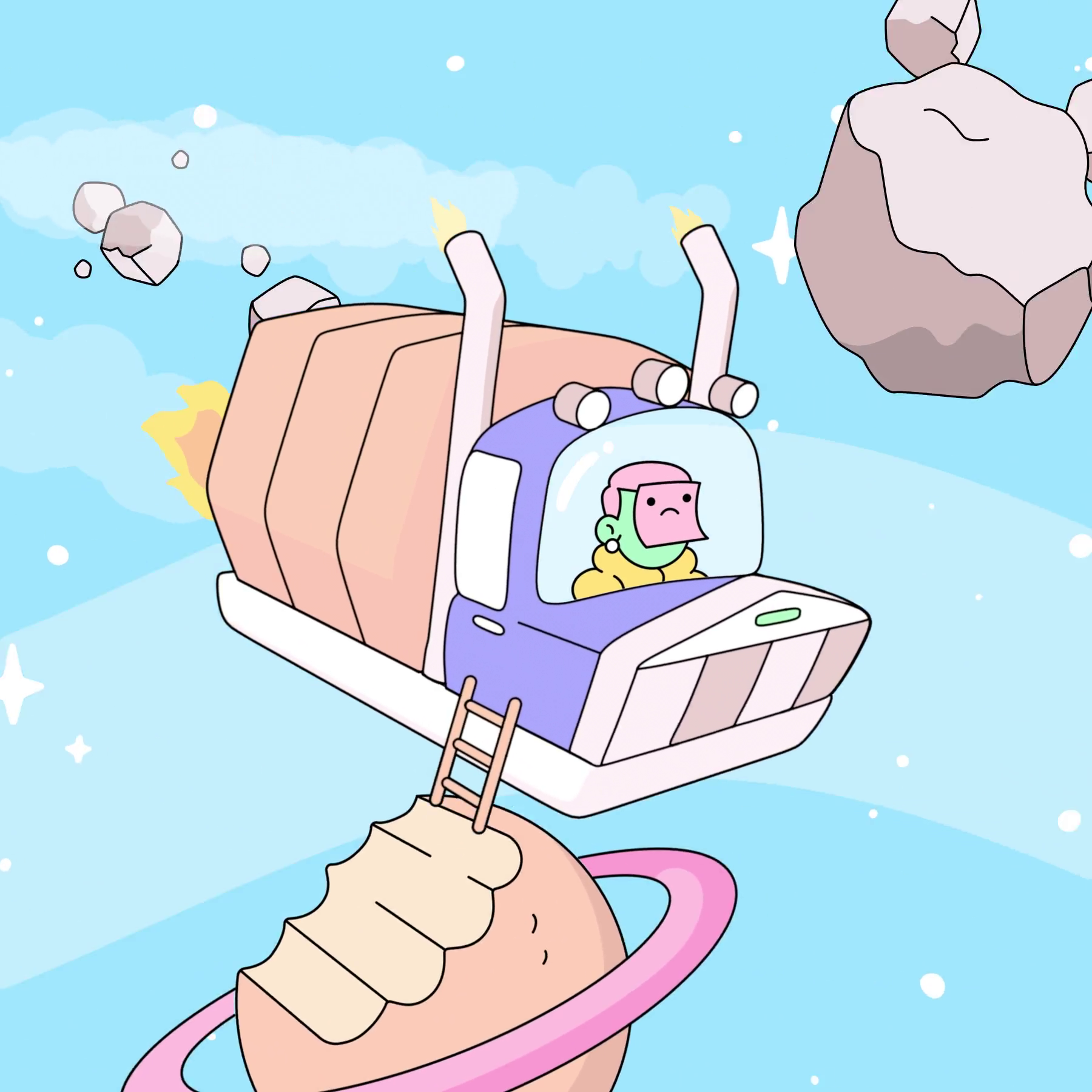 The Doodles Founders - Space Doodles - Space Doodle #206 - NFT # 206