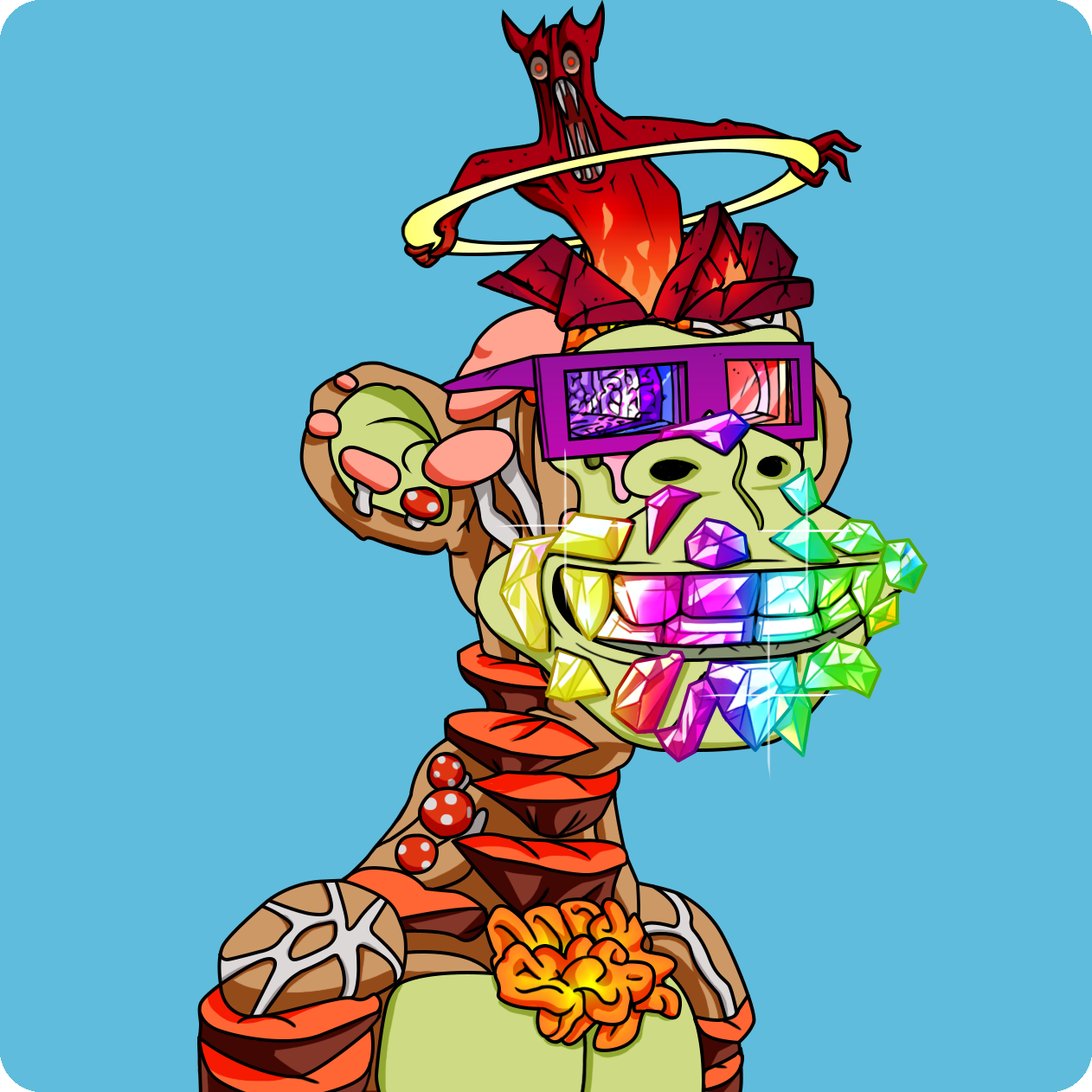 Yuga Labs - Mutant Ape Yacht Club - NFT # 2185