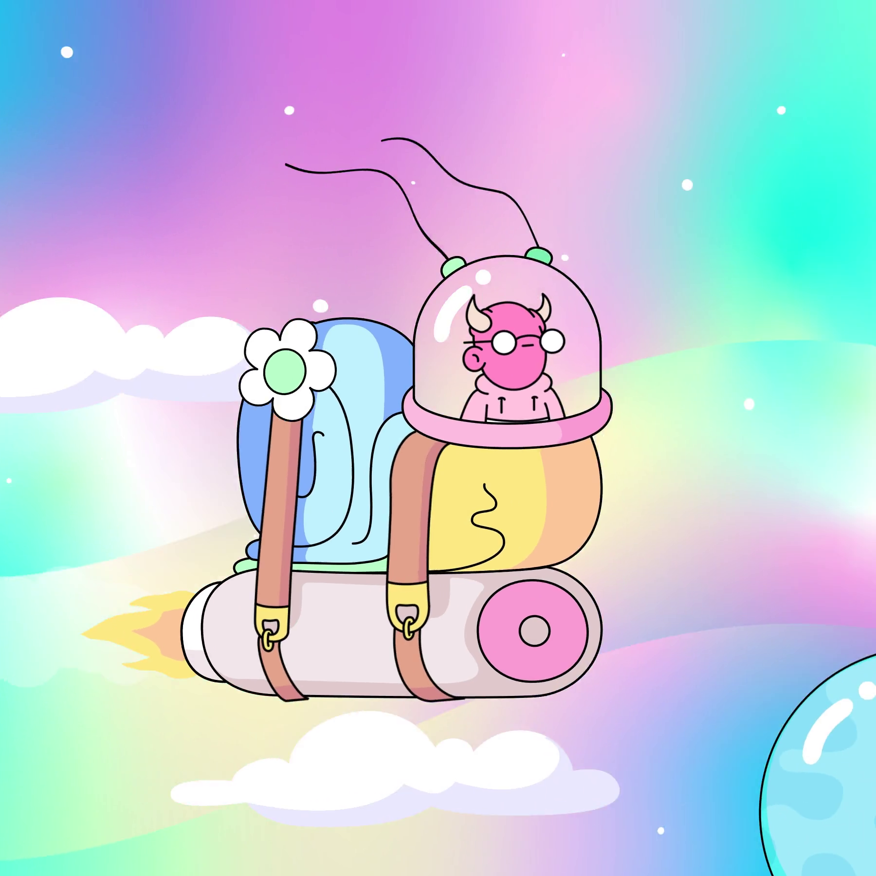 The Doodles Founders - Space Doodles - Space Doodle #112 - NFT # 112