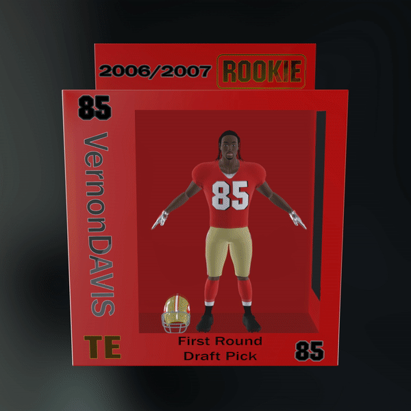 Vernon Davis - Rarible Marketplace v2 - Vernon Davis Collection - Rookie SZN - NFT # 391244