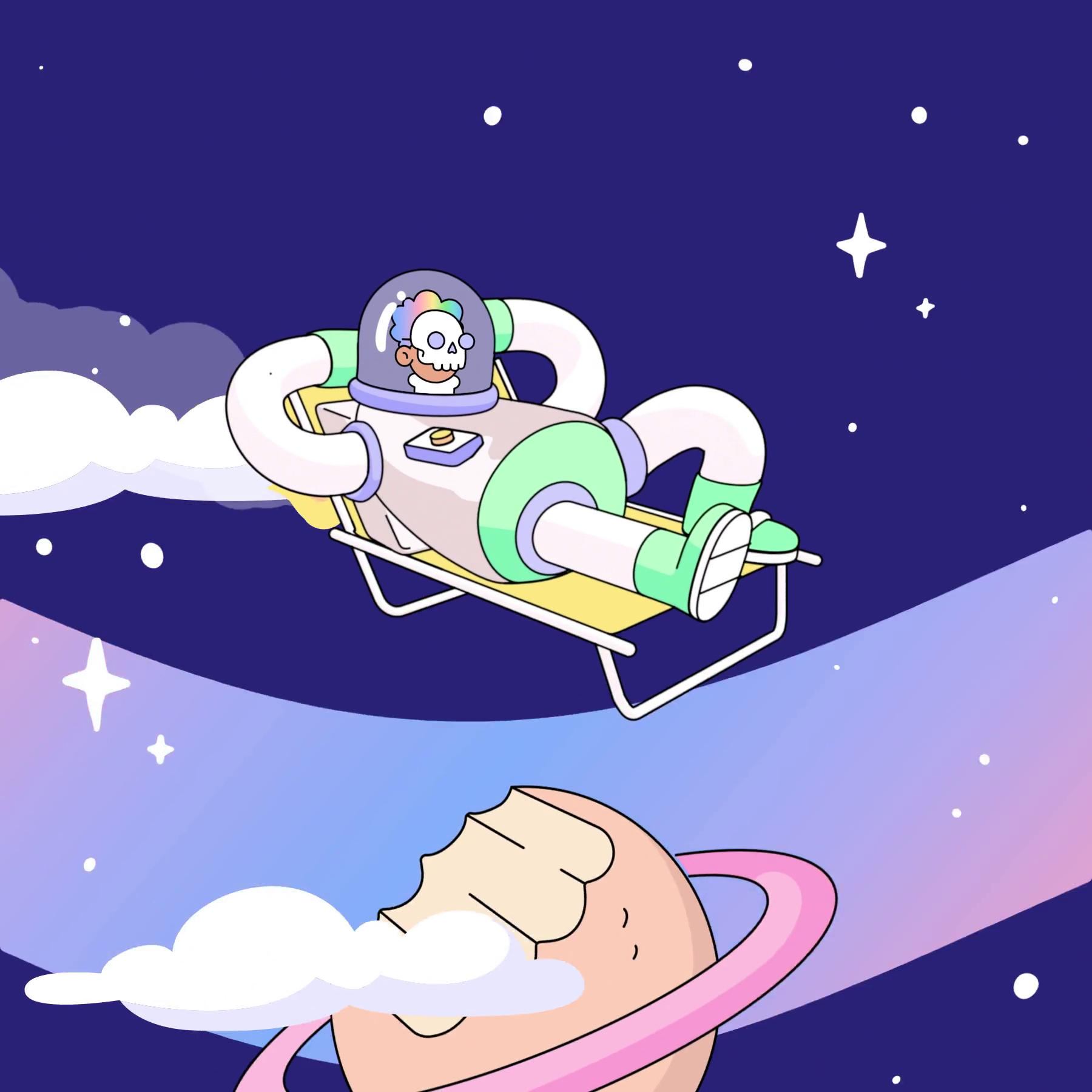 The Doodles Founders - Space Doodles - Space Doodle #9712 - NFT # 9712