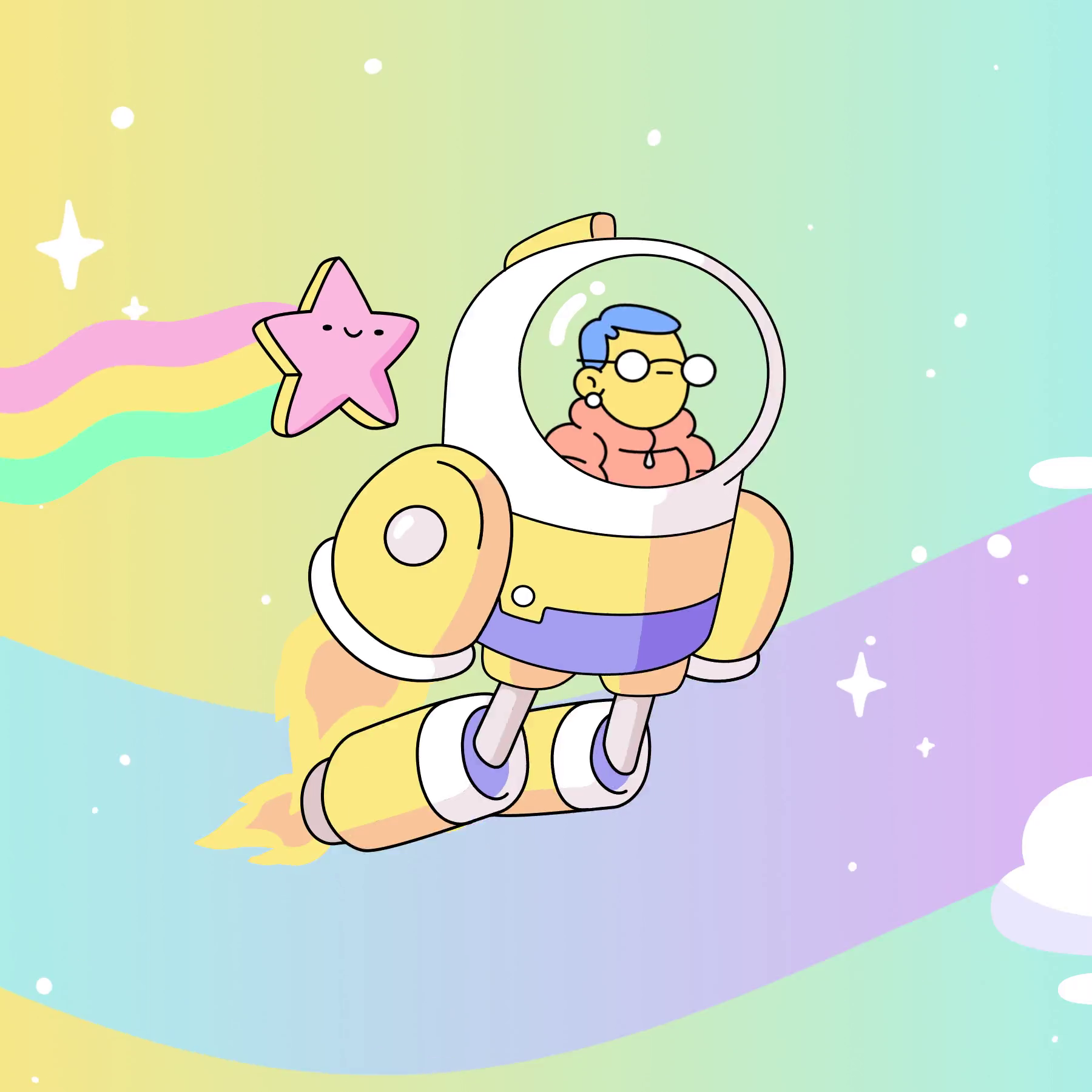 The Doodles Founders - Space Doodles - Space Doodle #331 - NFT # 331