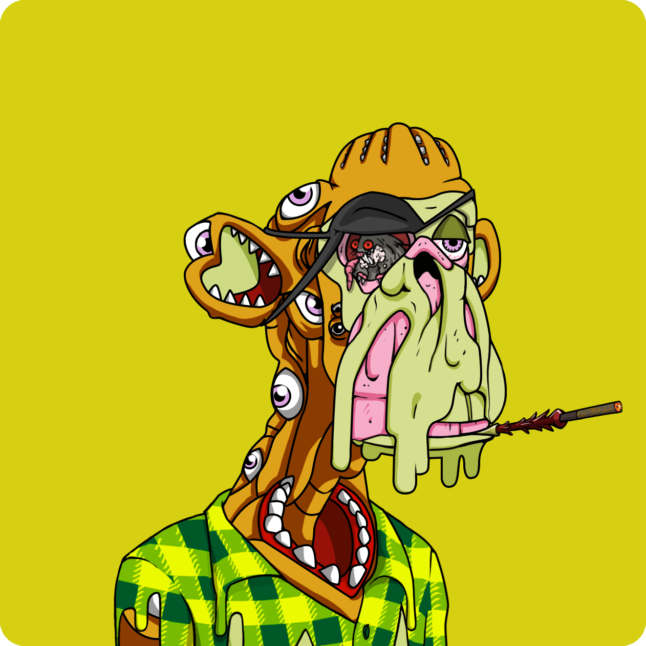 Yuga Labs - Mutant Ape Yacht Club - NFT # 1166