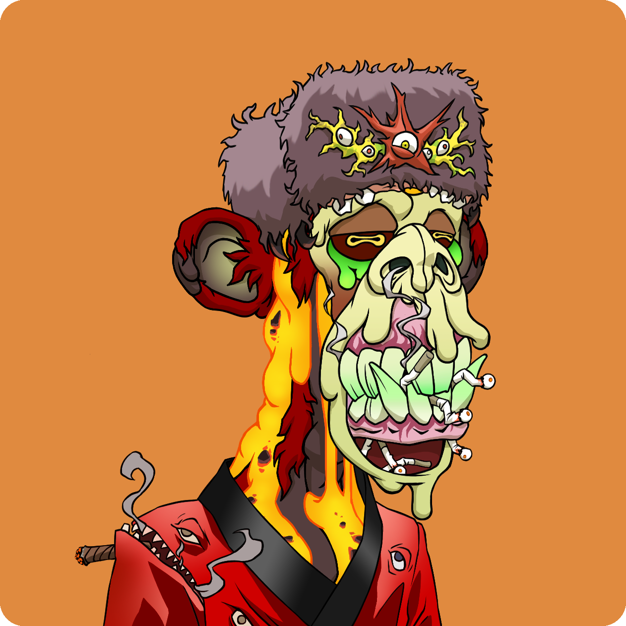 Yuga Labs - Mutant Ape Yacht Club - NFT # 9645