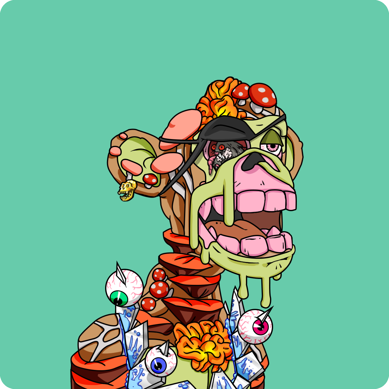 Yuga Labs - Mutant Ape Yacht Club - NFT # 13044