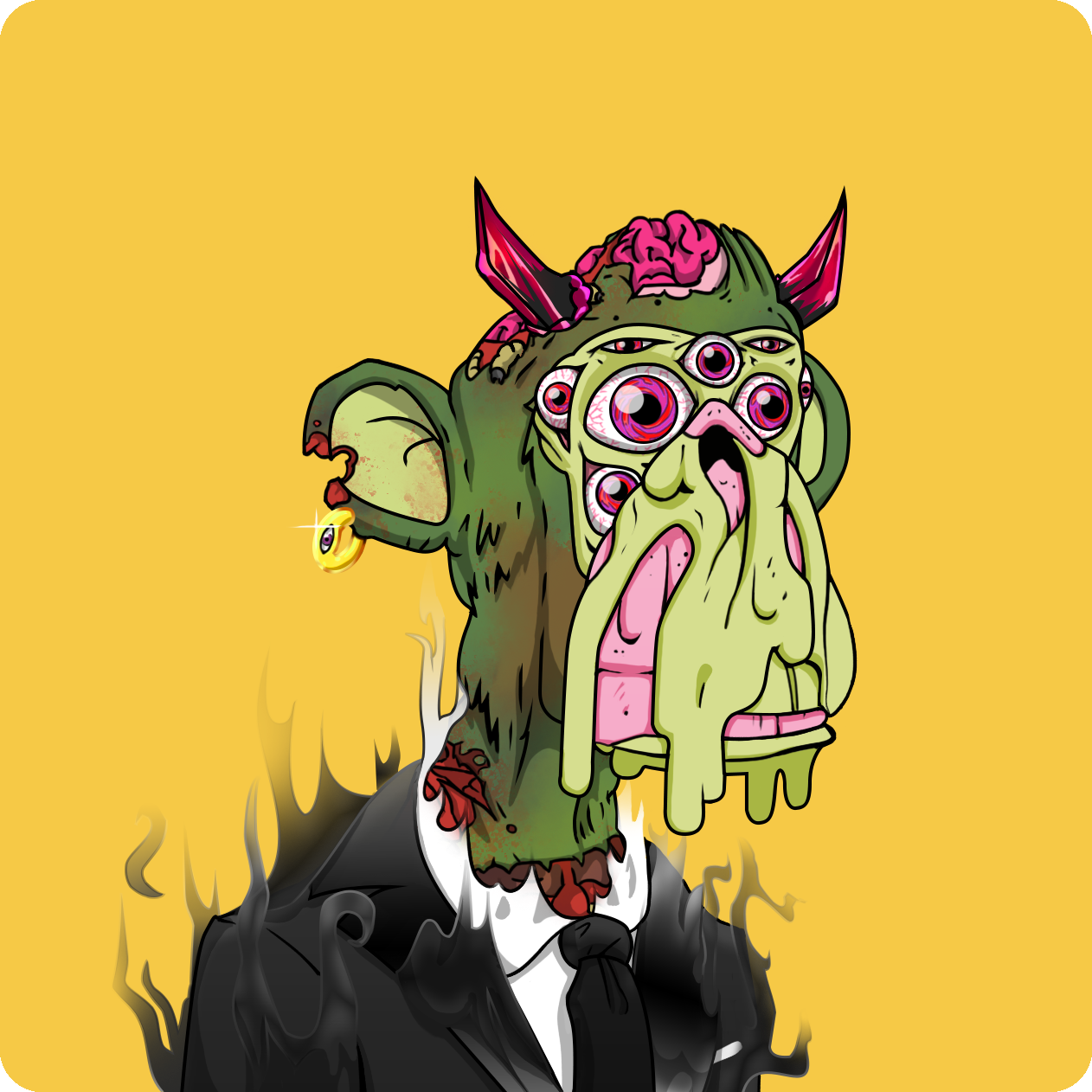 Yuga Labs - Mutant Ape Yacht Club - NFT # 9458