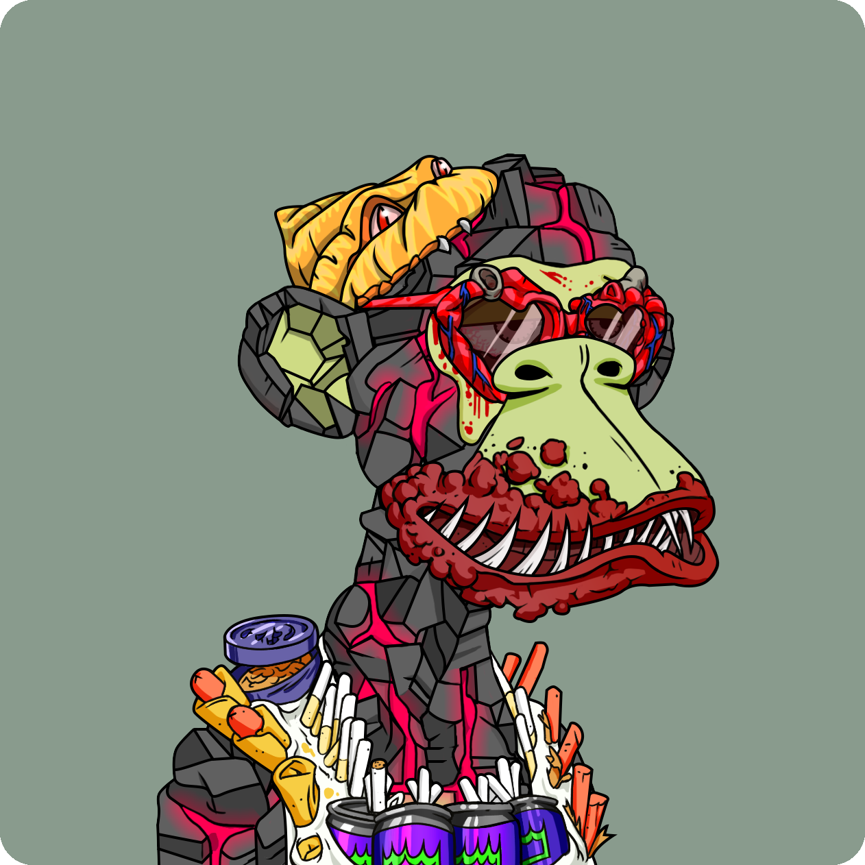 Yuga Labs - Mutant Ape Yacht Club - NFT # 8911