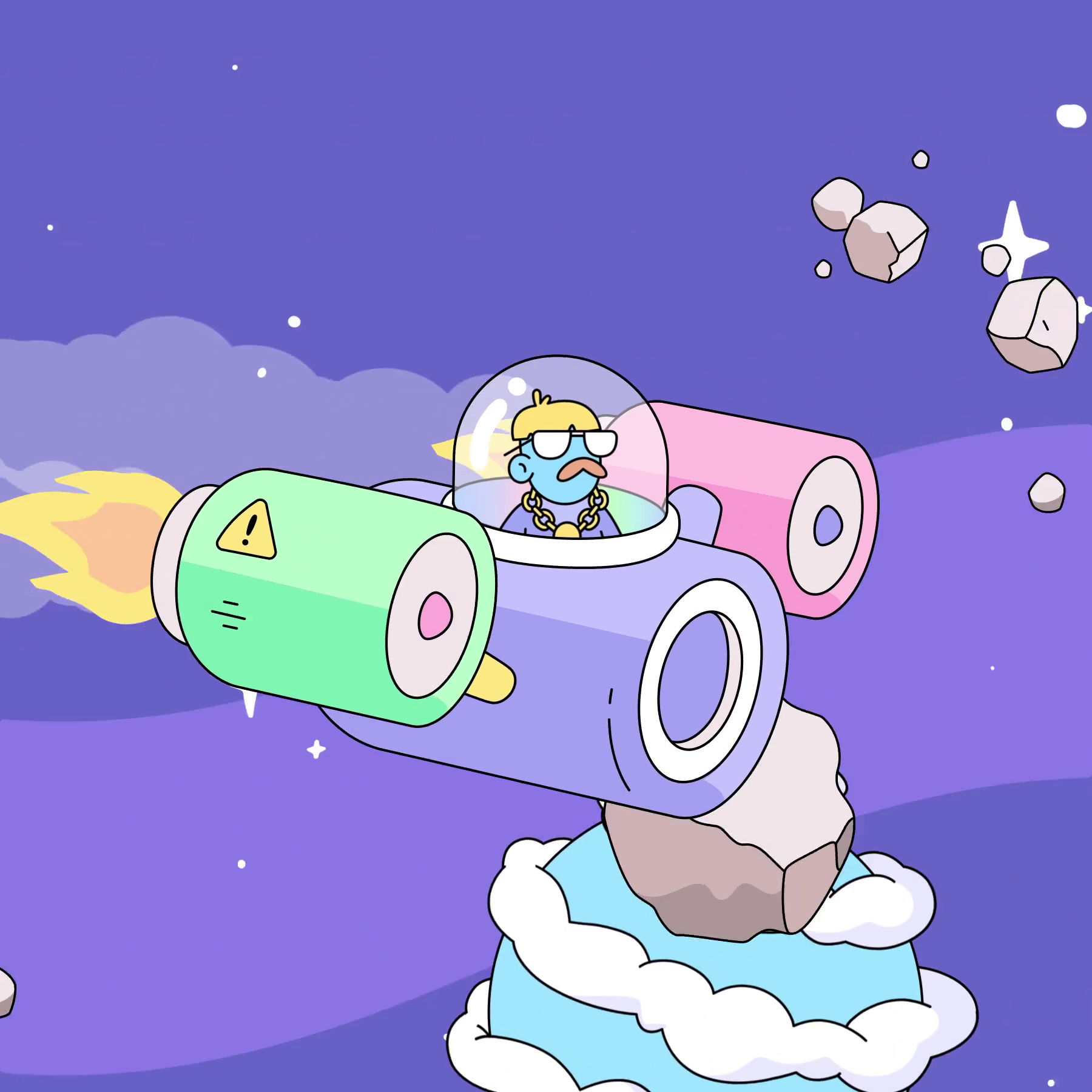 The Doodles Founders - Space Doodles - Space Doodle #101 - NFT # 101