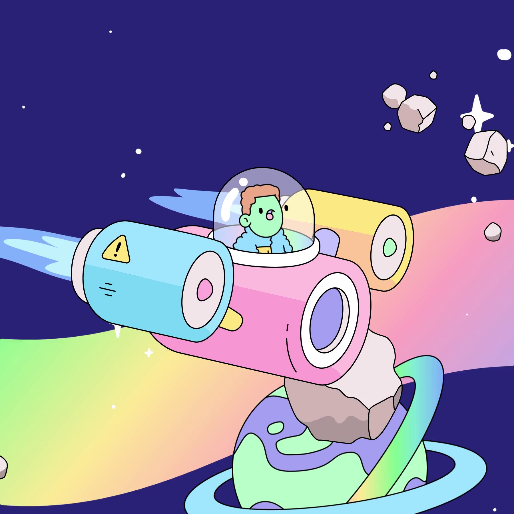 The Doodles Founders - Space Doodles - Space Doodle #360 - NFT # 360