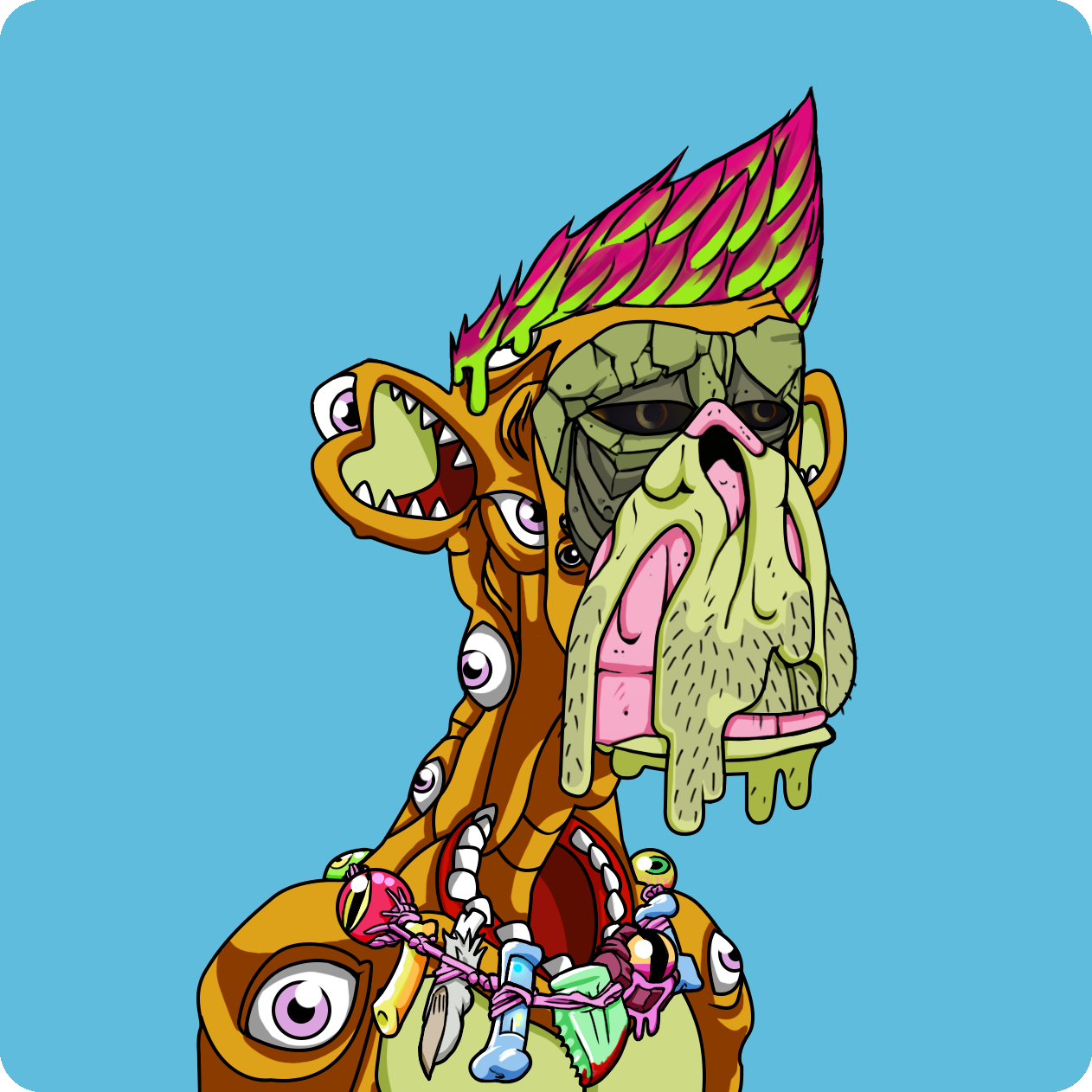 Yuga Labs - Mutant Ape Yacht Club - NFT # 2366