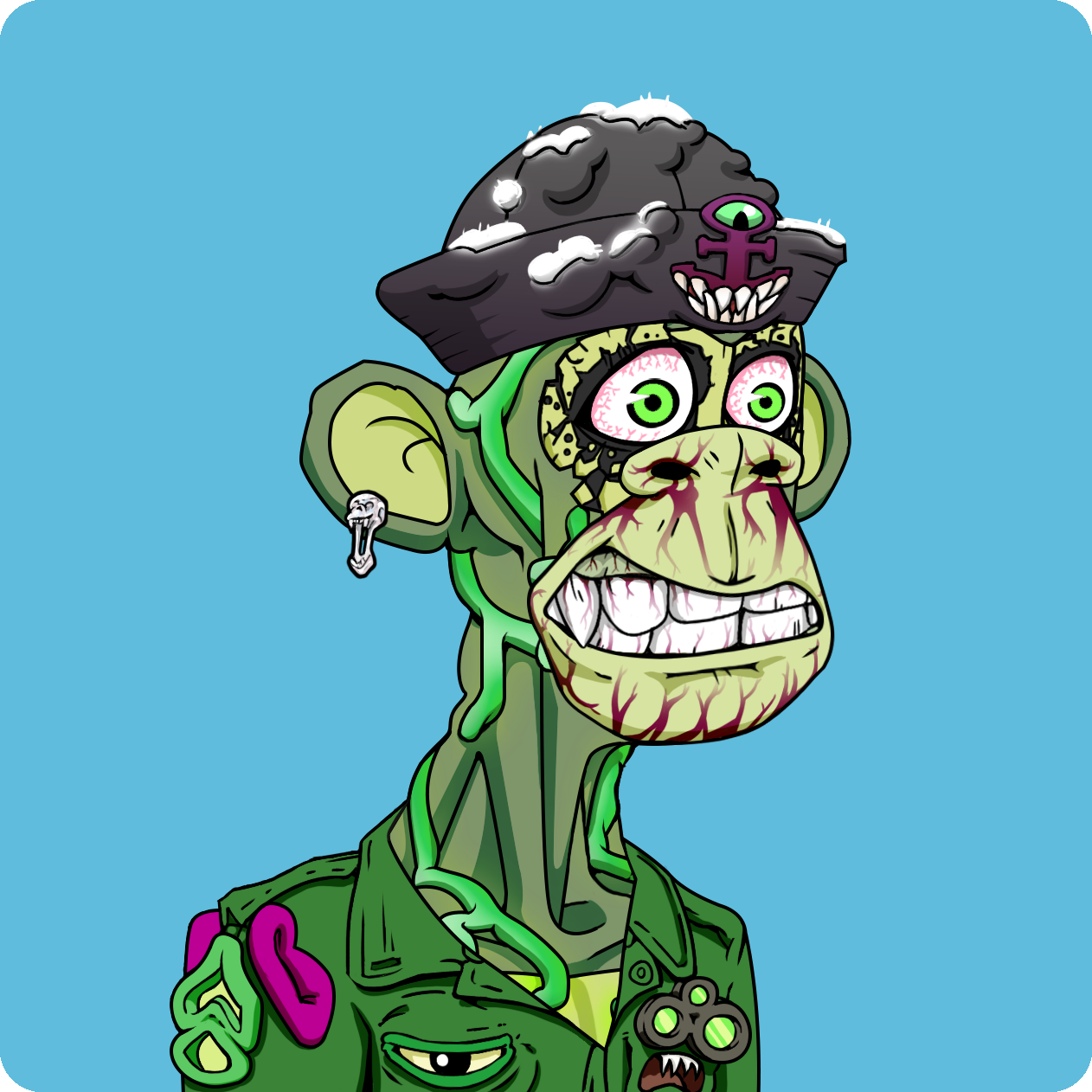 Yuga Labs - Mutant Ape Yacht Club - NFT # 21654