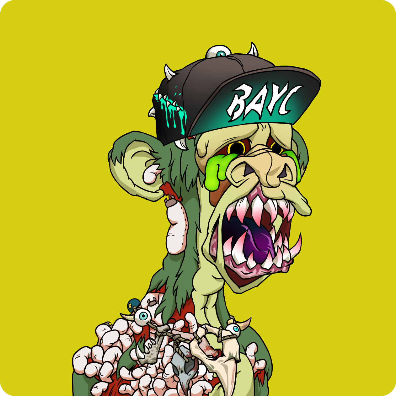 Yuga Labs - Mutant Ape Yacht Club - NFT # 1366