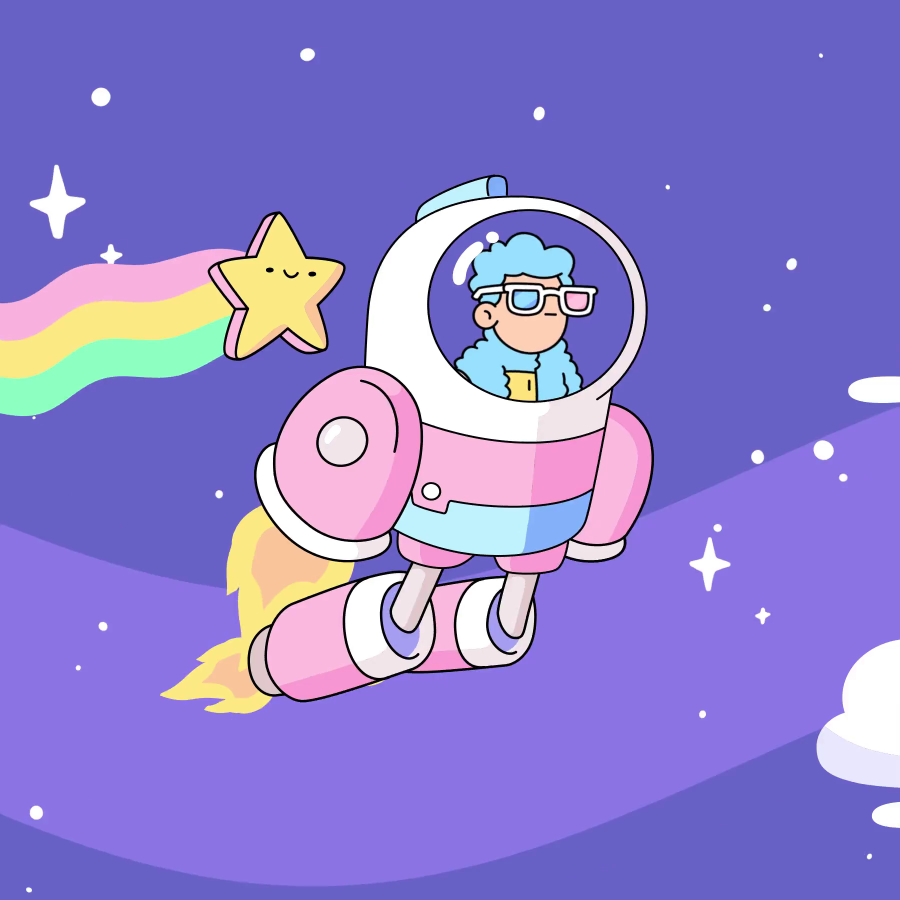 The Doodles Founders - Space Doodles - Space Doodle #354 - NFT # 354