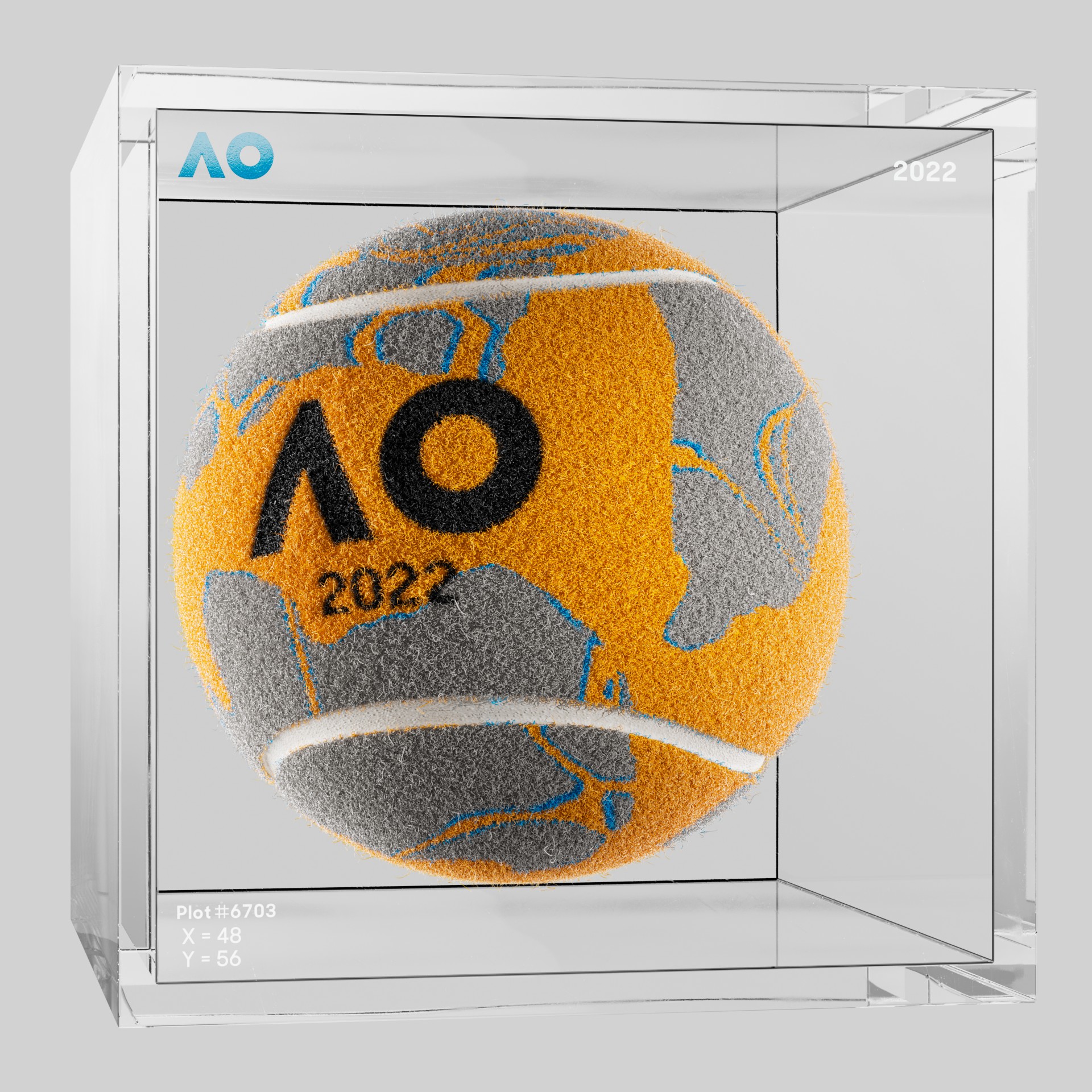 The Australian Open - The Australian Open Art Ball - AO Art Ball #0 - NFT # 0